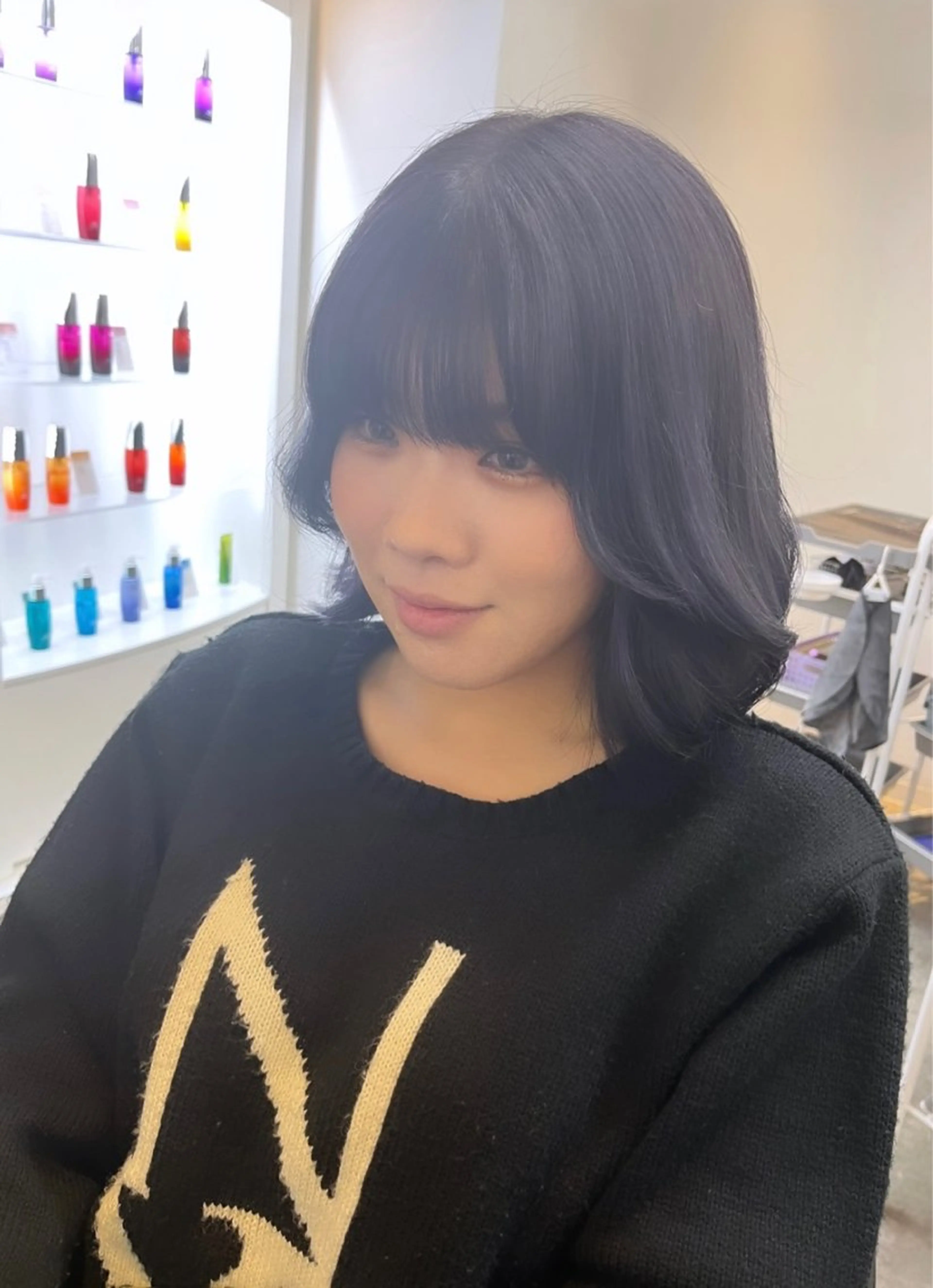 セミロング カラー 透明感カラー 韓国風ヘア ヘアカラー トリートメント kanato🇰🇷 【札幌韓国ヘア】のヘアスタイル