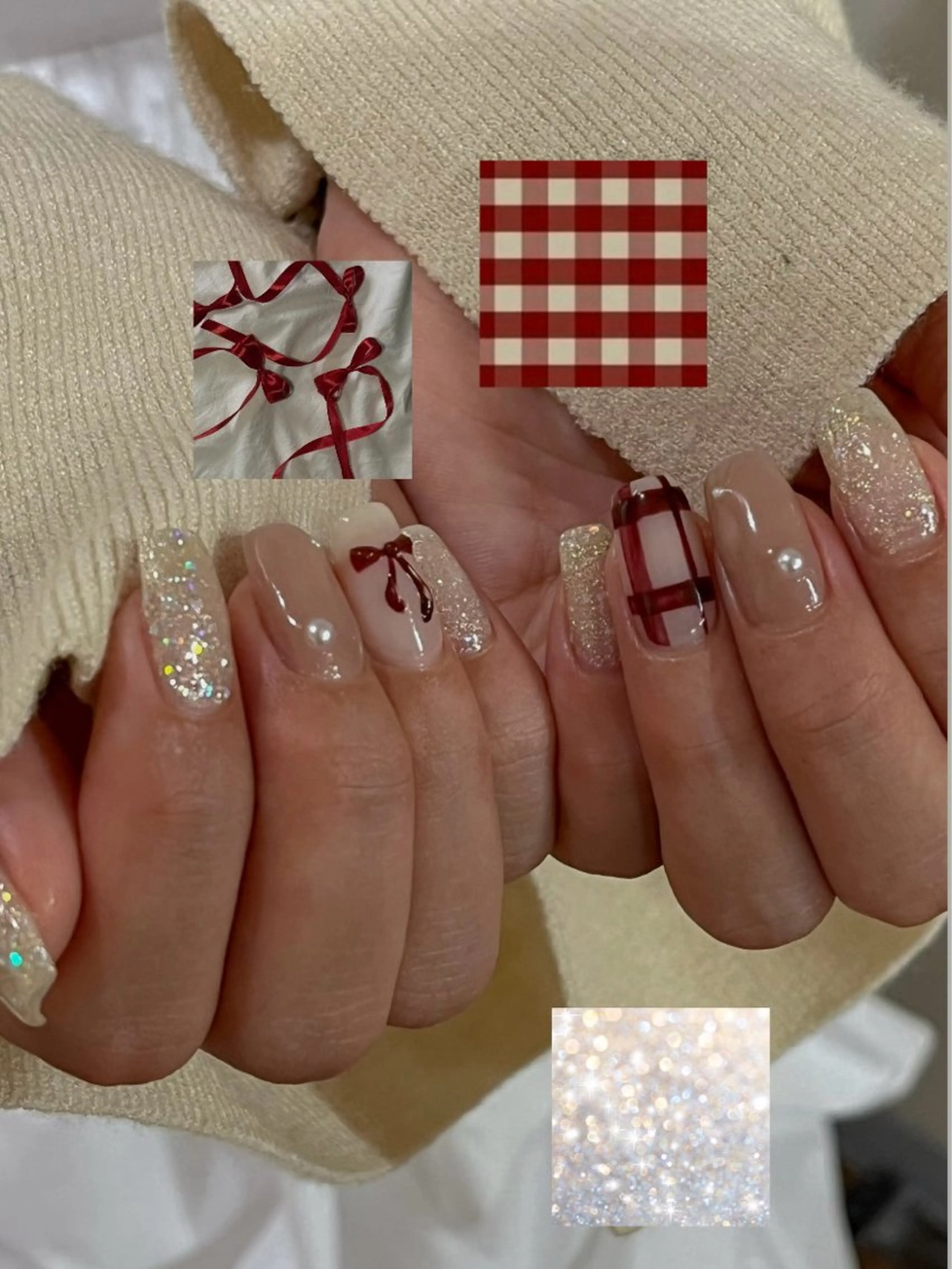 ネイル クリスマス paragel /a k i n aのネイルデザイン