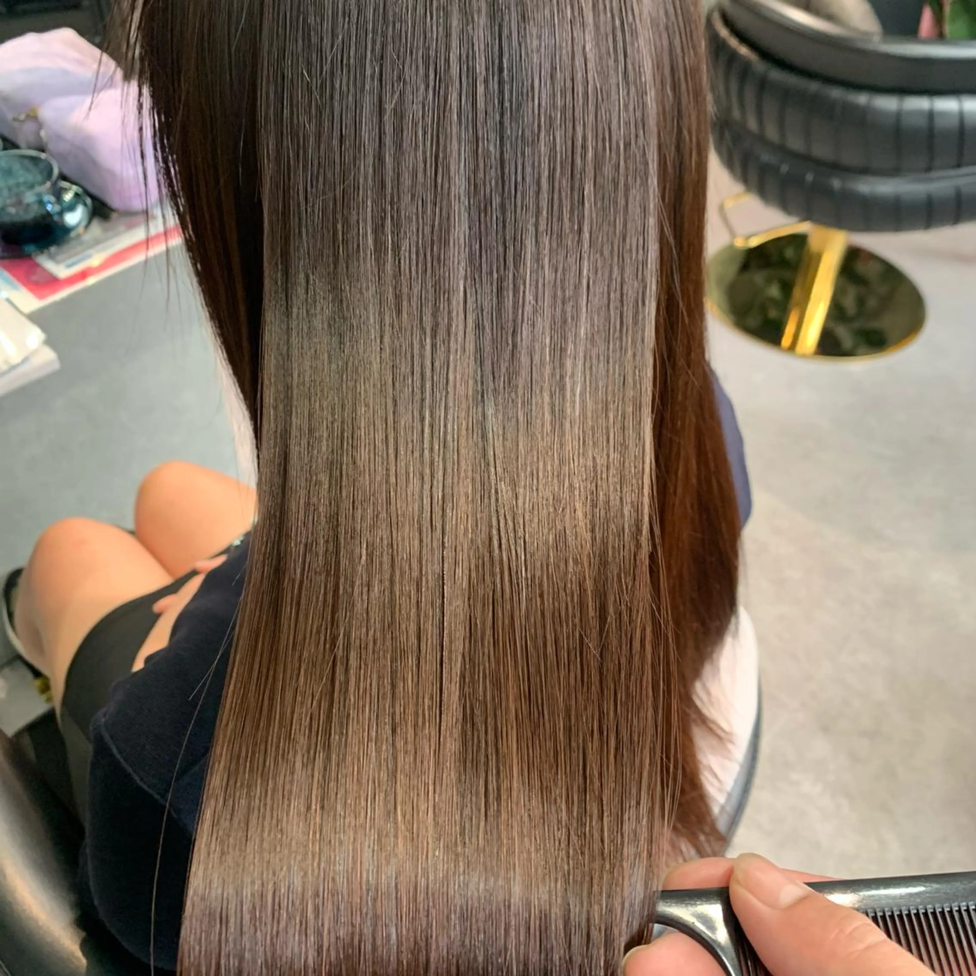 ロング トリートメント ディレクター鮫島 俊介のヘアスタイル