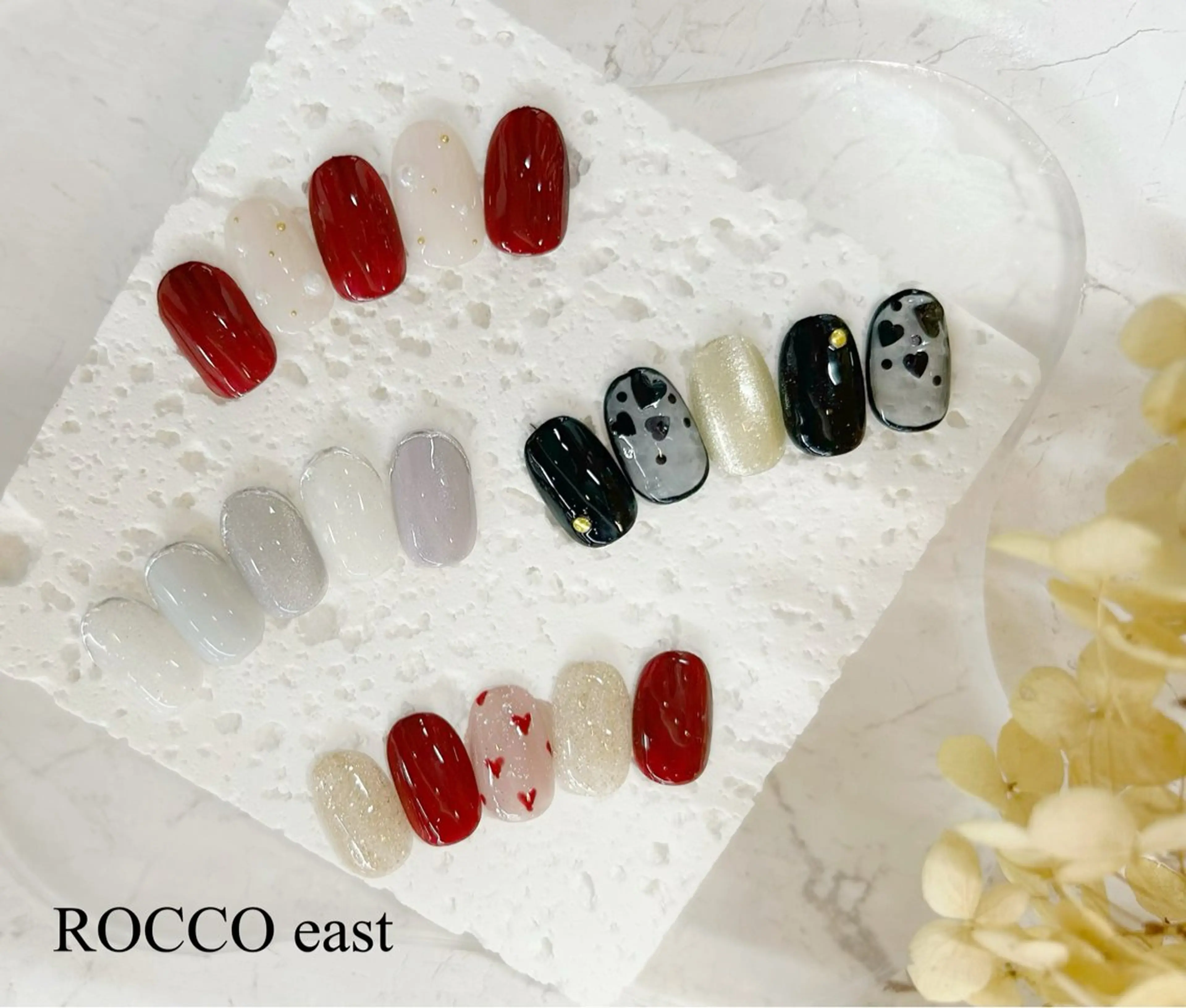 ネイル バレンタイン ハンドネイル ROCCO nailのネイルデザイン