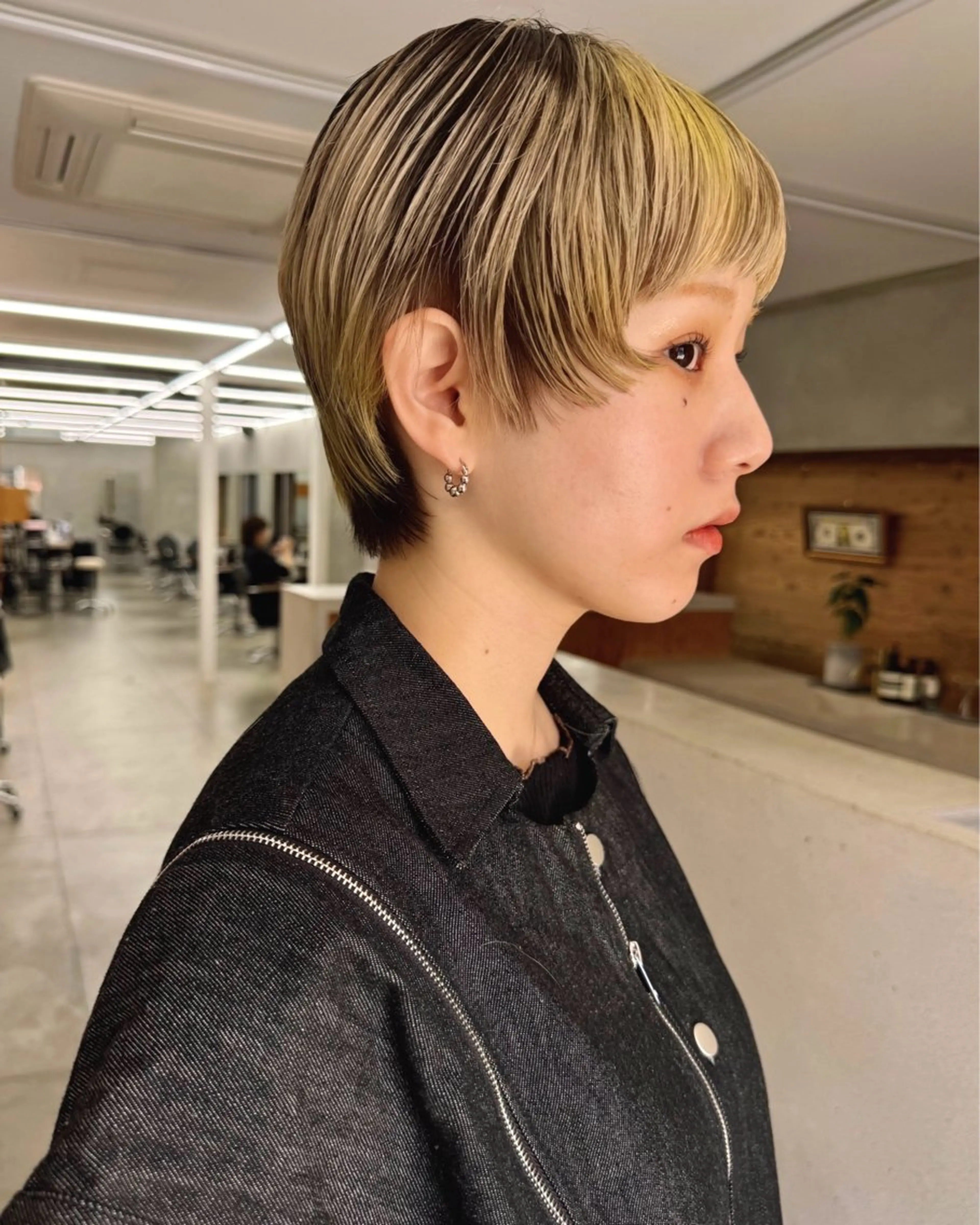 ショート カラー デザインカラー イエローカラー カット ヘアカラー トリートメント ブリーチ/似合わせ Kaito🦕/栄のヘアスタイル