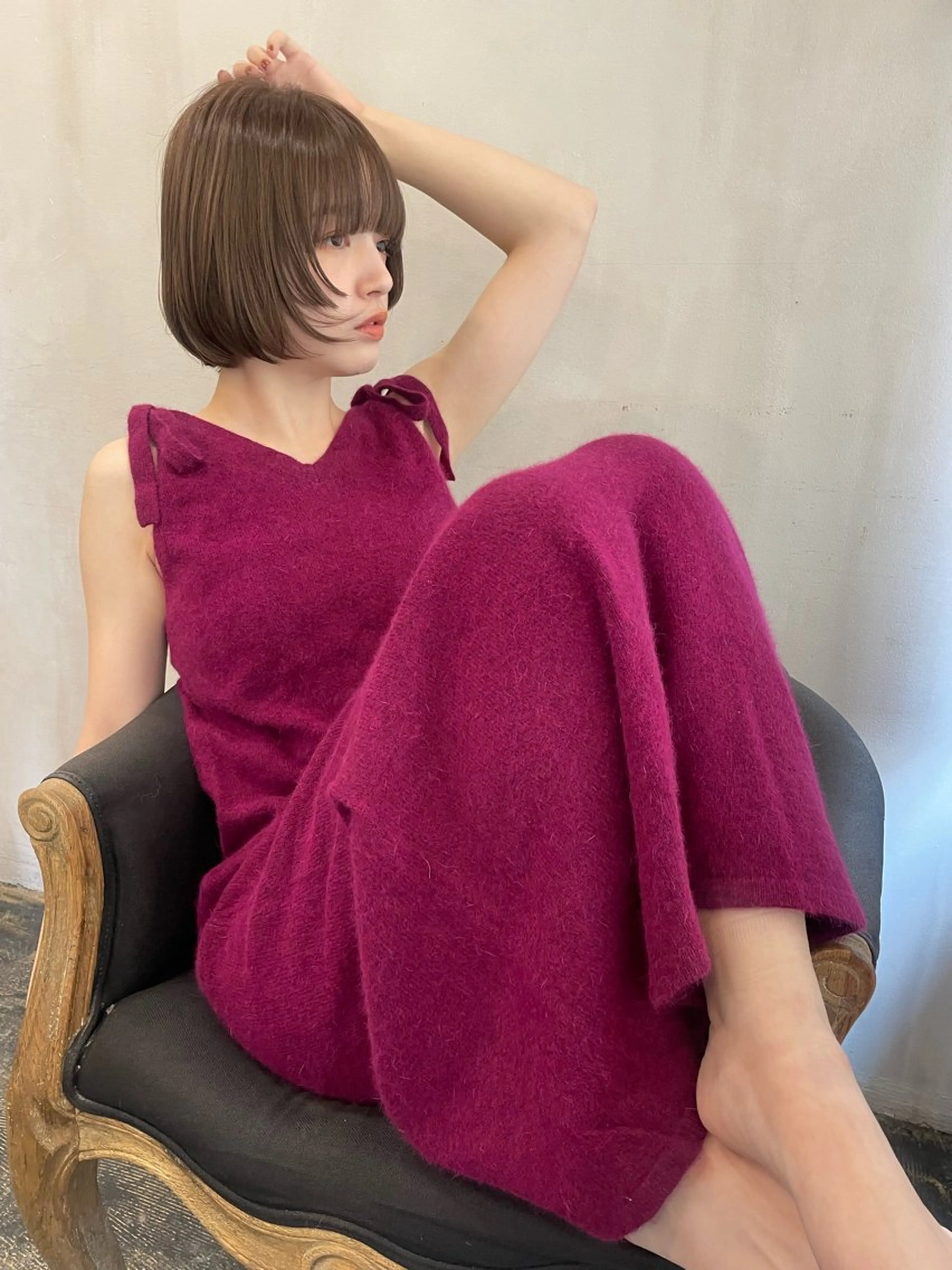 ショート カラー カット ヘアカラー トリートメント ショート/ボブ専門 宮脇美奈/南船場のヘアスタイル