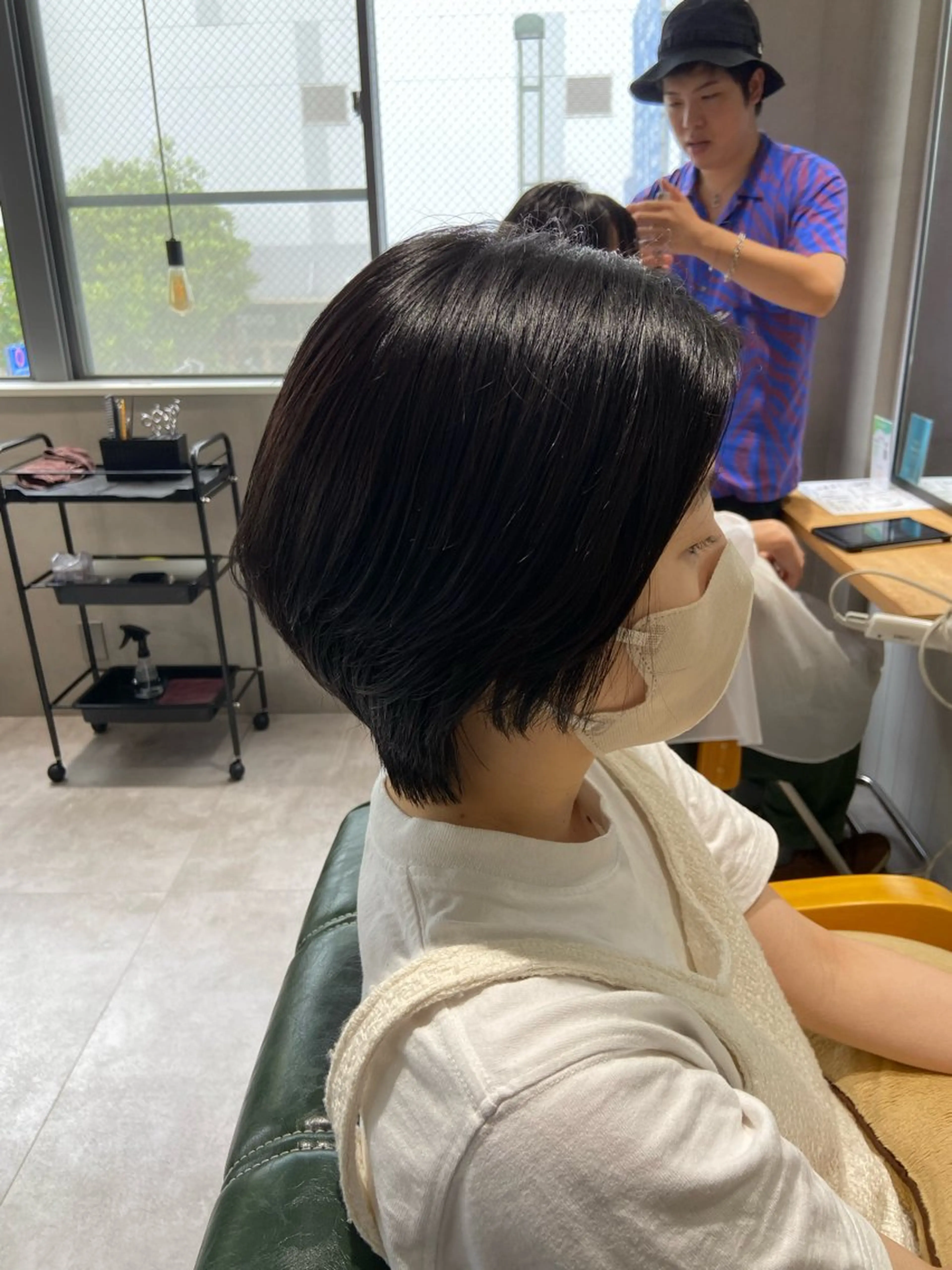 ショート カラー 髪質改善/オオイシ ナツミのヘアスタイル