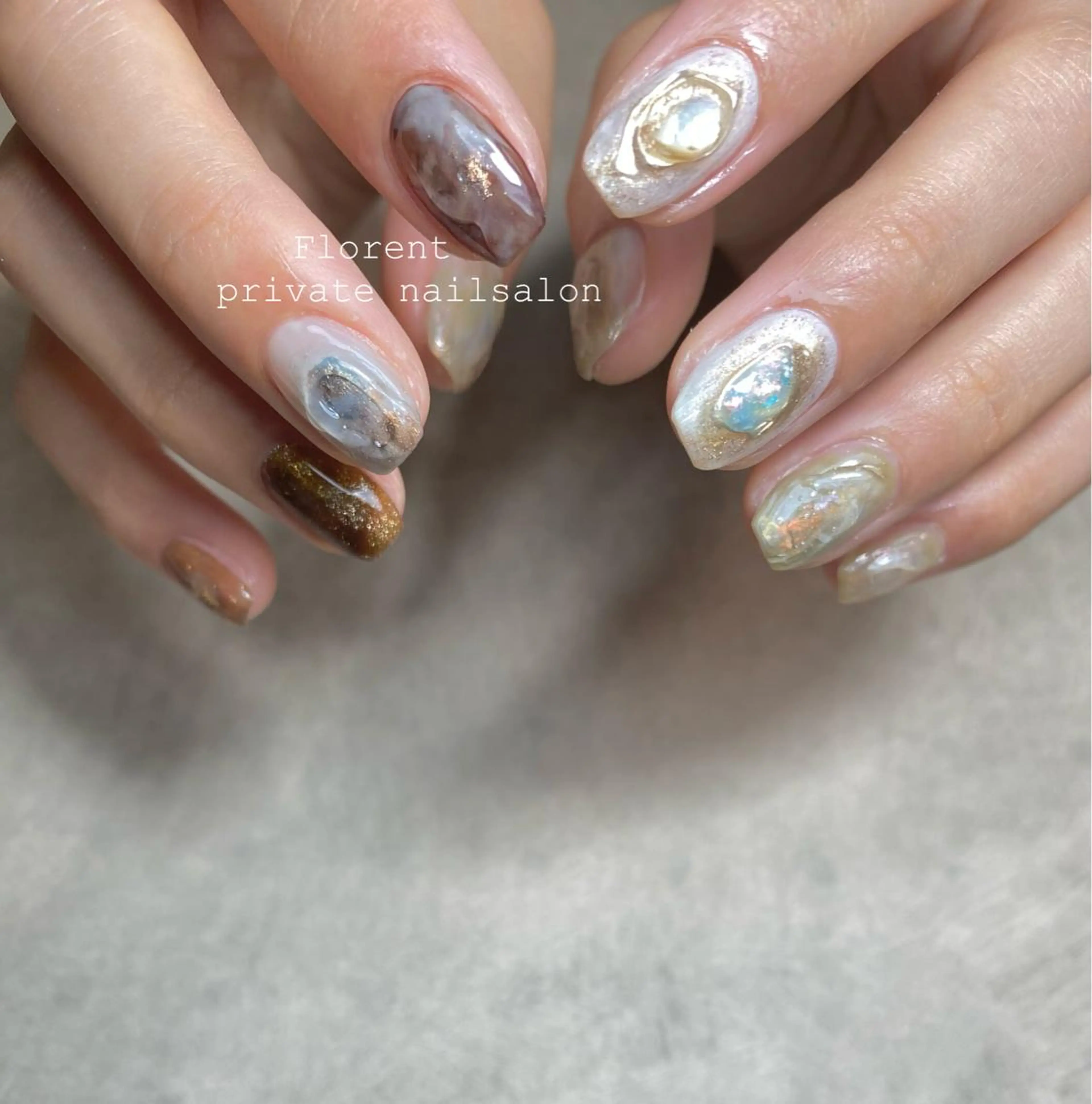 ネイル ジェルネイル ニュアンスネイル オフィスネイル ワンカラーネイル ショートネイル ハンドネイル florent nailのネイルデザイン