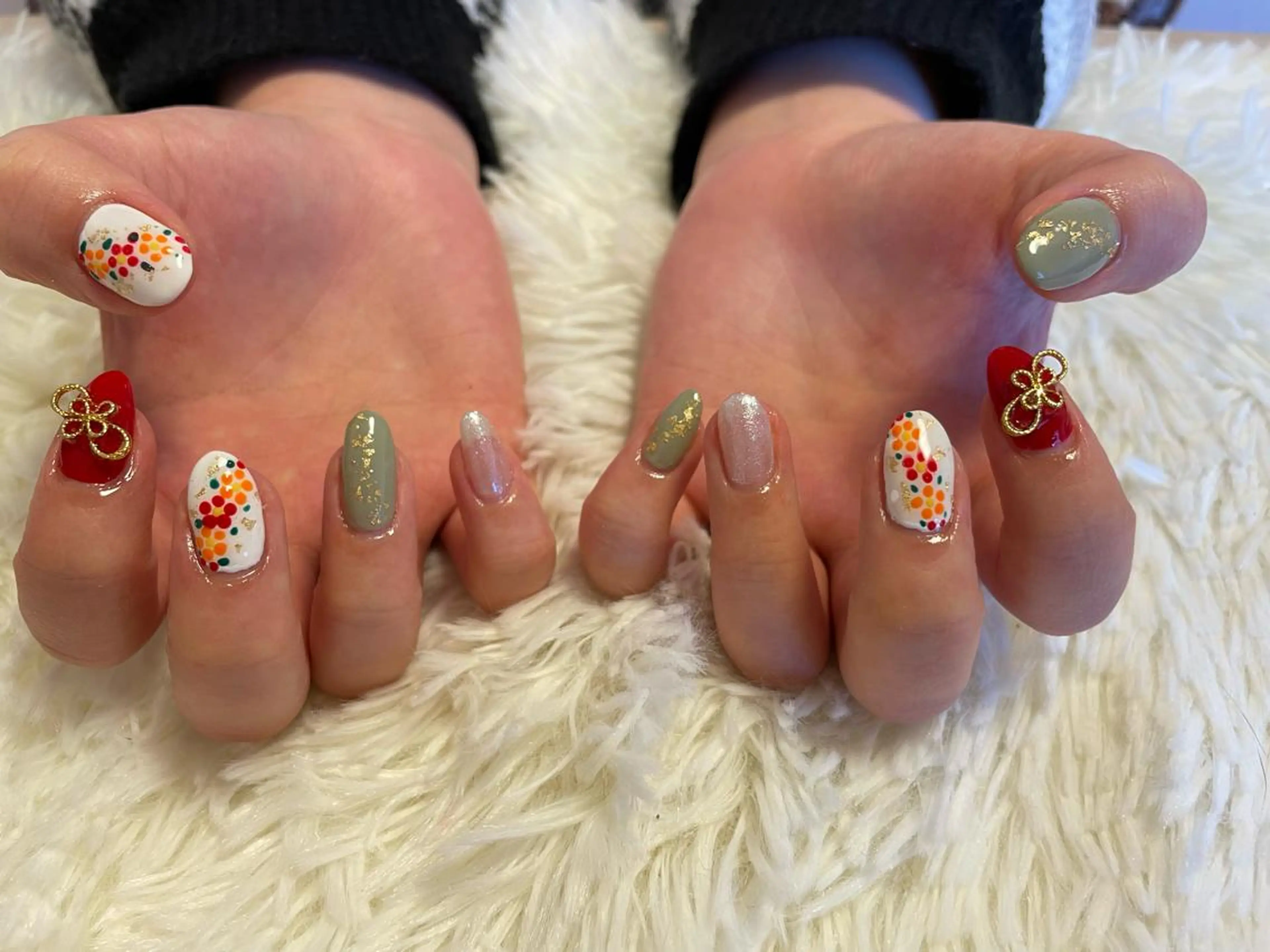 ネイル 成人式 フラワーネイル Nail salon Betty❤︎のネイルデザイン