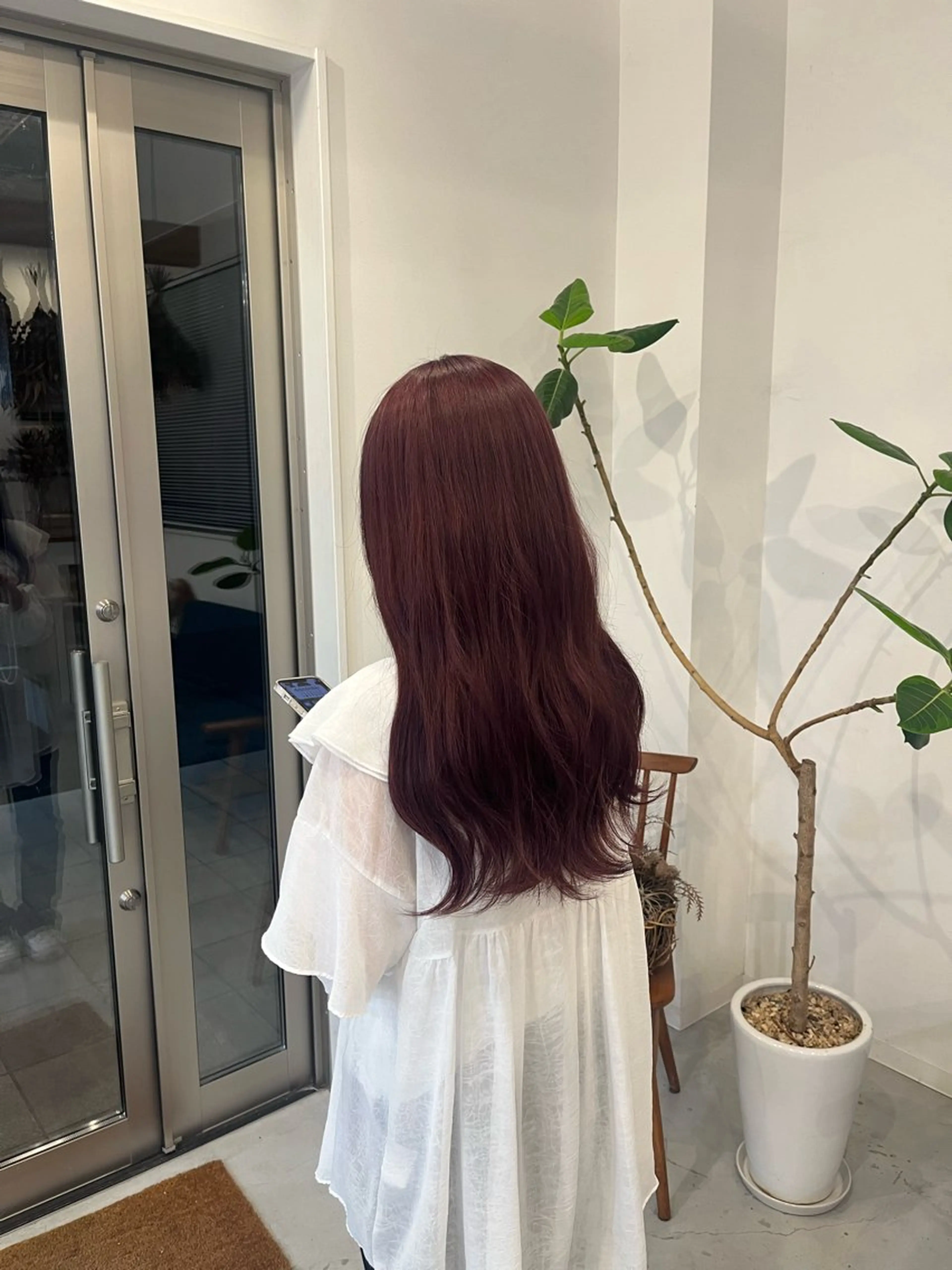 ロング カラー ラベンダーカラー ピンクカラー ピンクラベンダー Gigi宇都宮所属・yunica/鶴田 miyu🍀のヘアスタイル