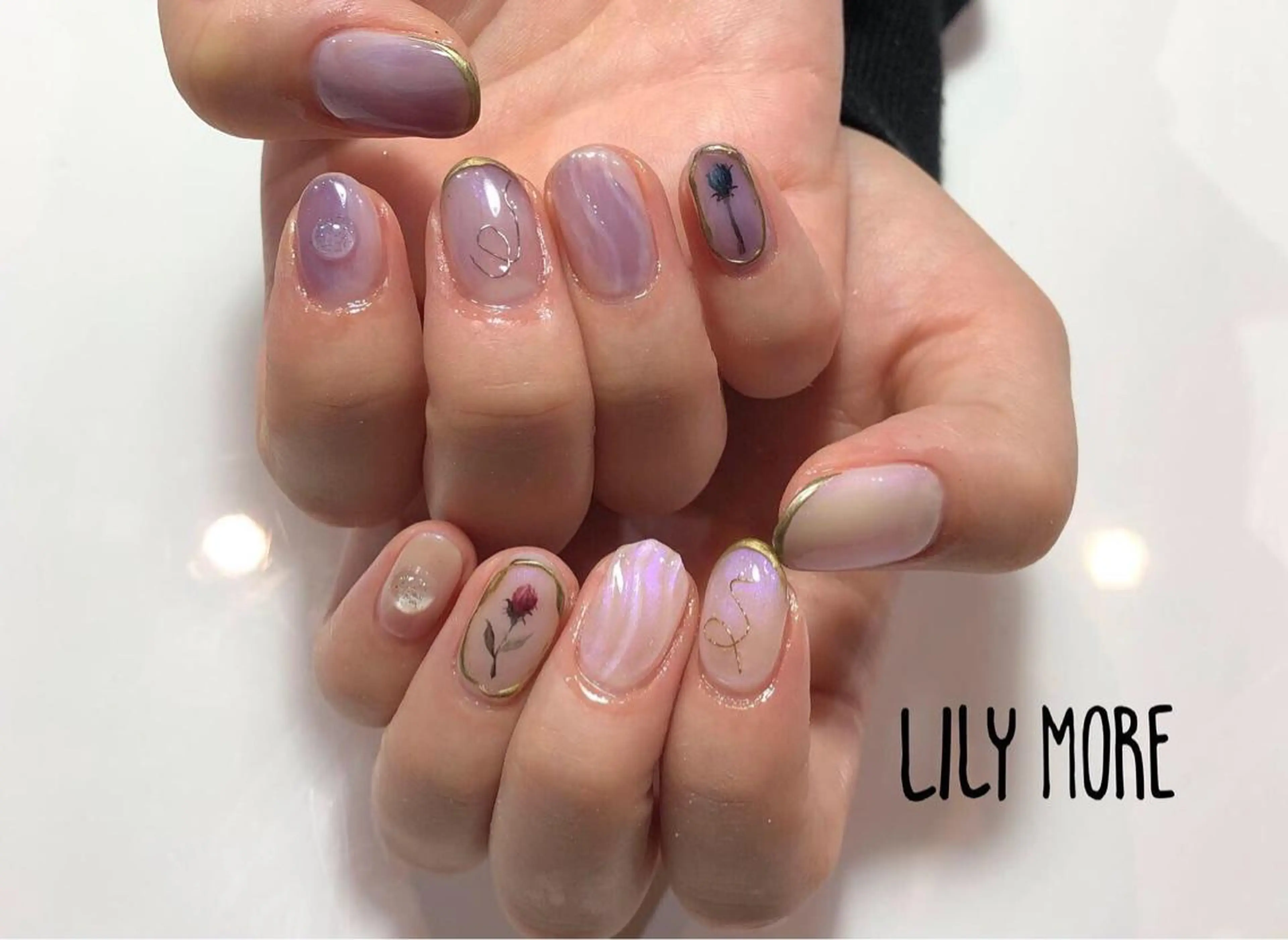 ネイル ニュアンスネイル Lily closetのネイルデザイン