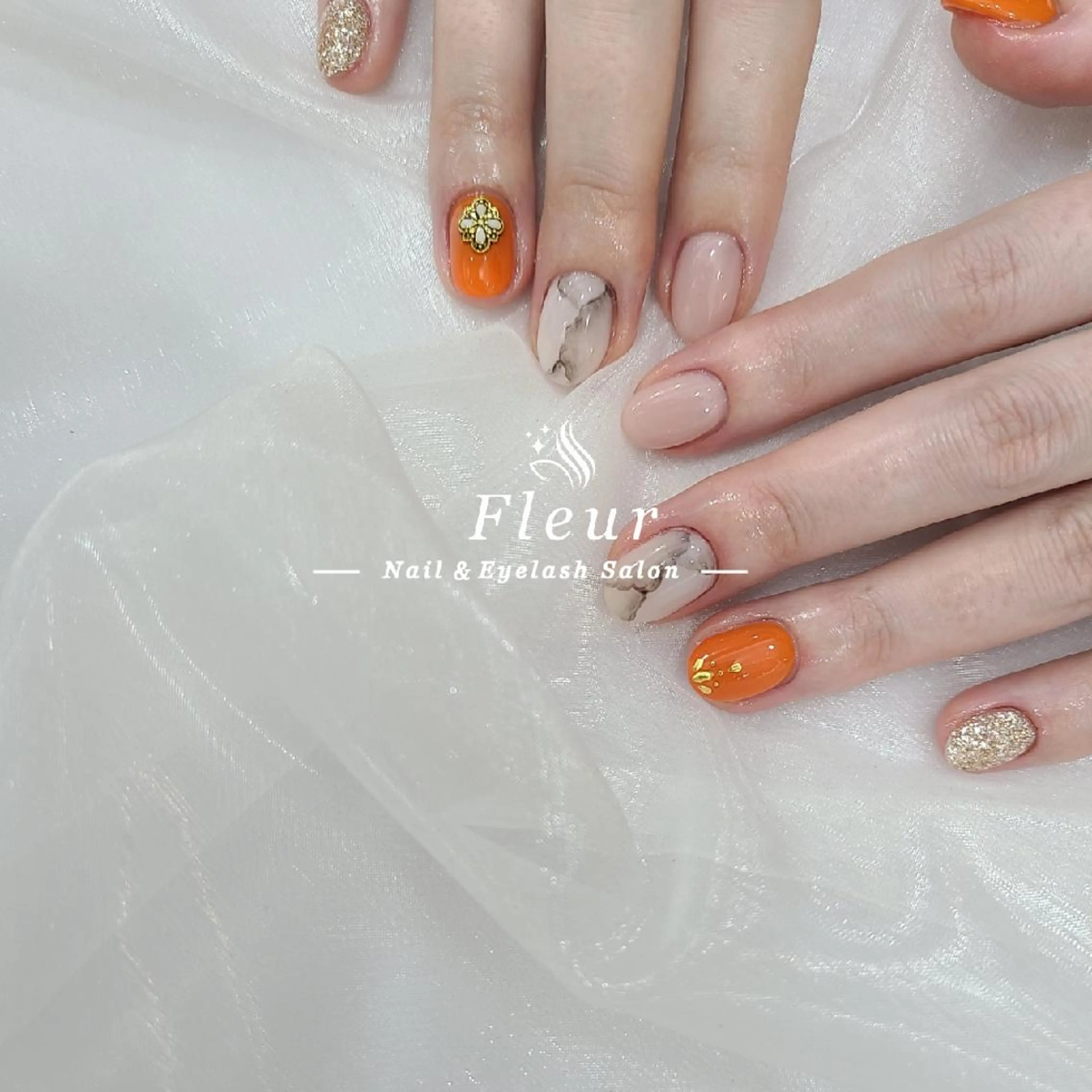 ネイル ハンドネイル nail&eye ♡Fleur♡のネイルデザイン