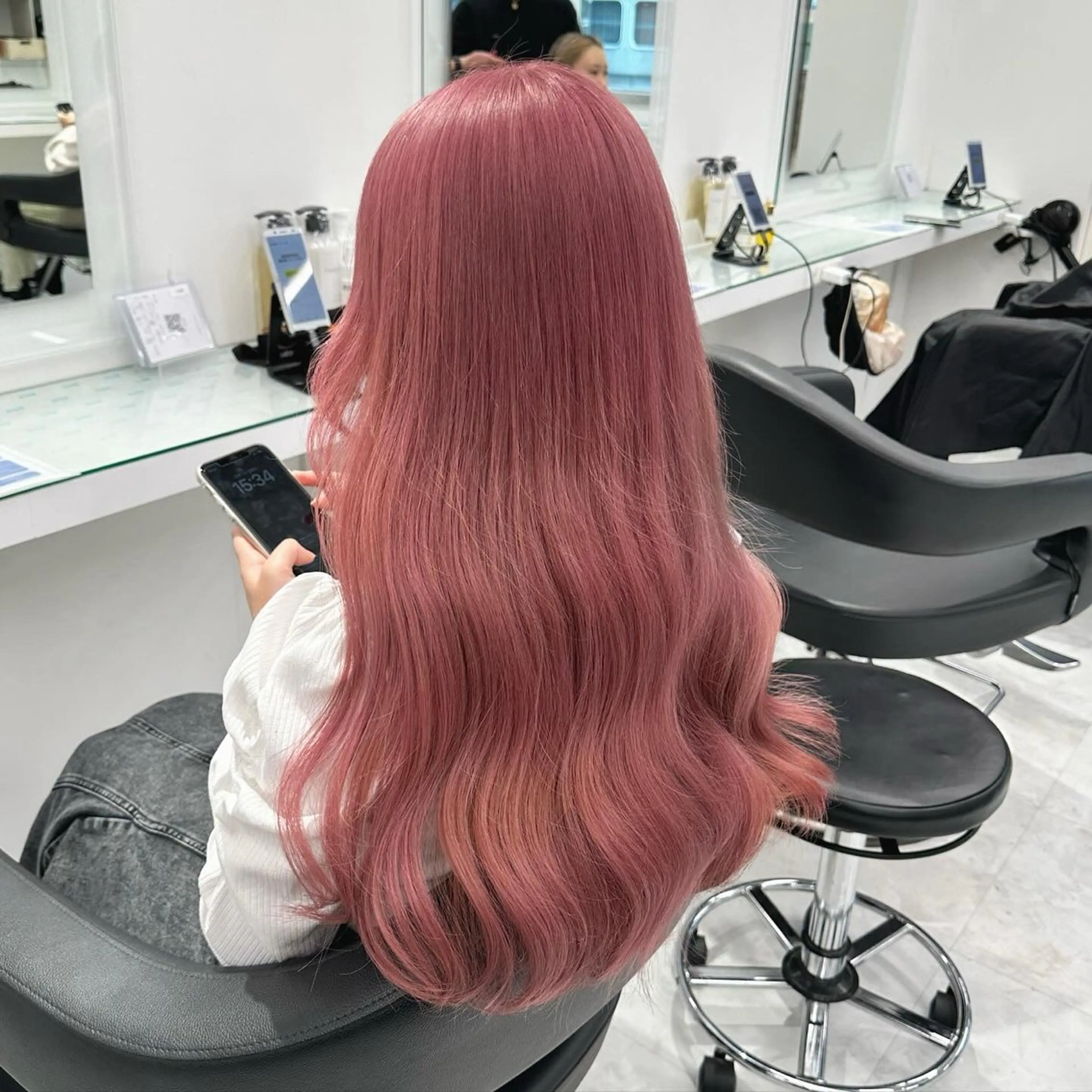 カラー マンツーマン/原宿/ 透明感カラー⭐️のヘアスタイル