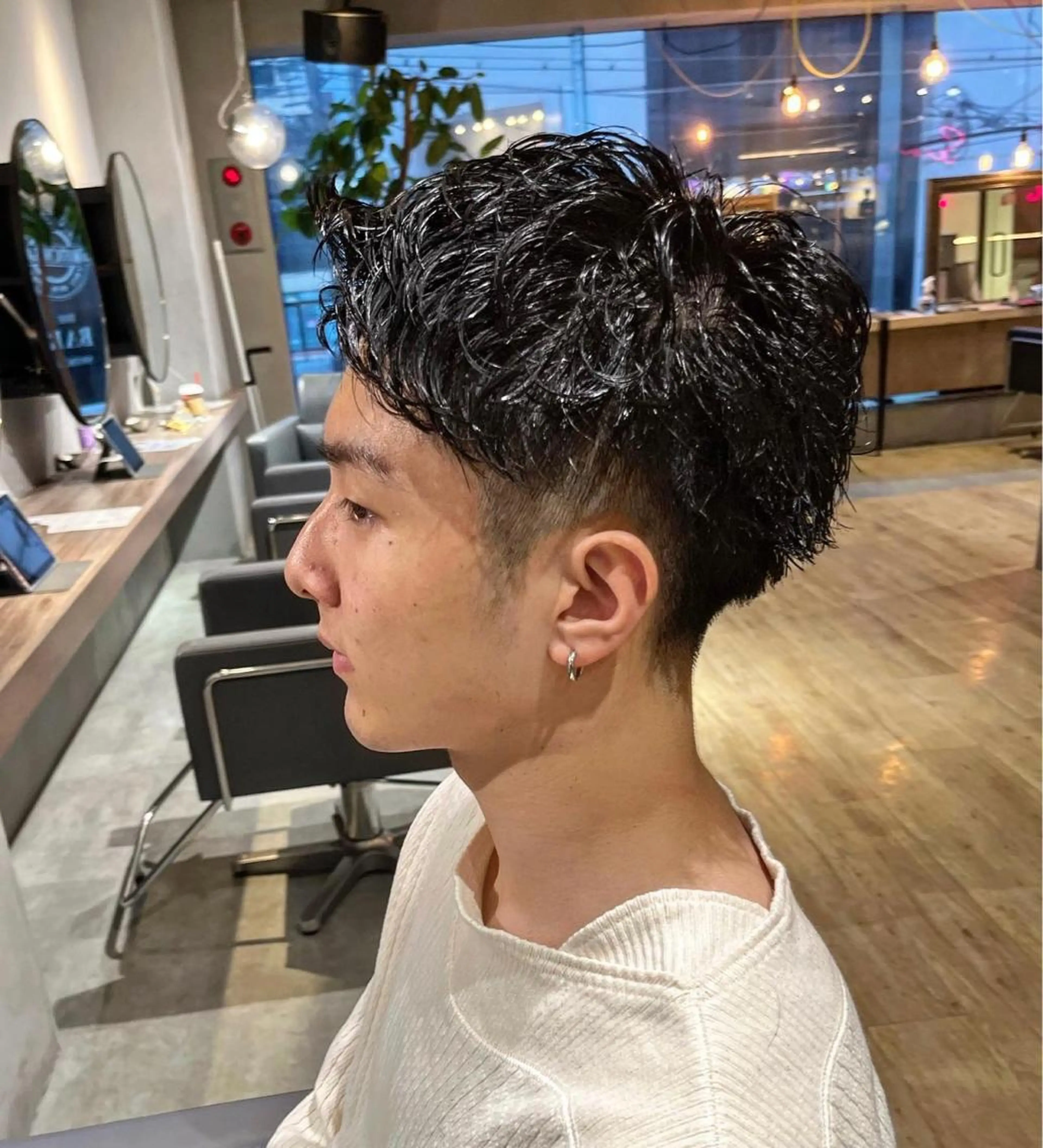 ショート メンズ カット パーマ メンズ特化美容師 熊田 鼓汰郎のヘアスタイル