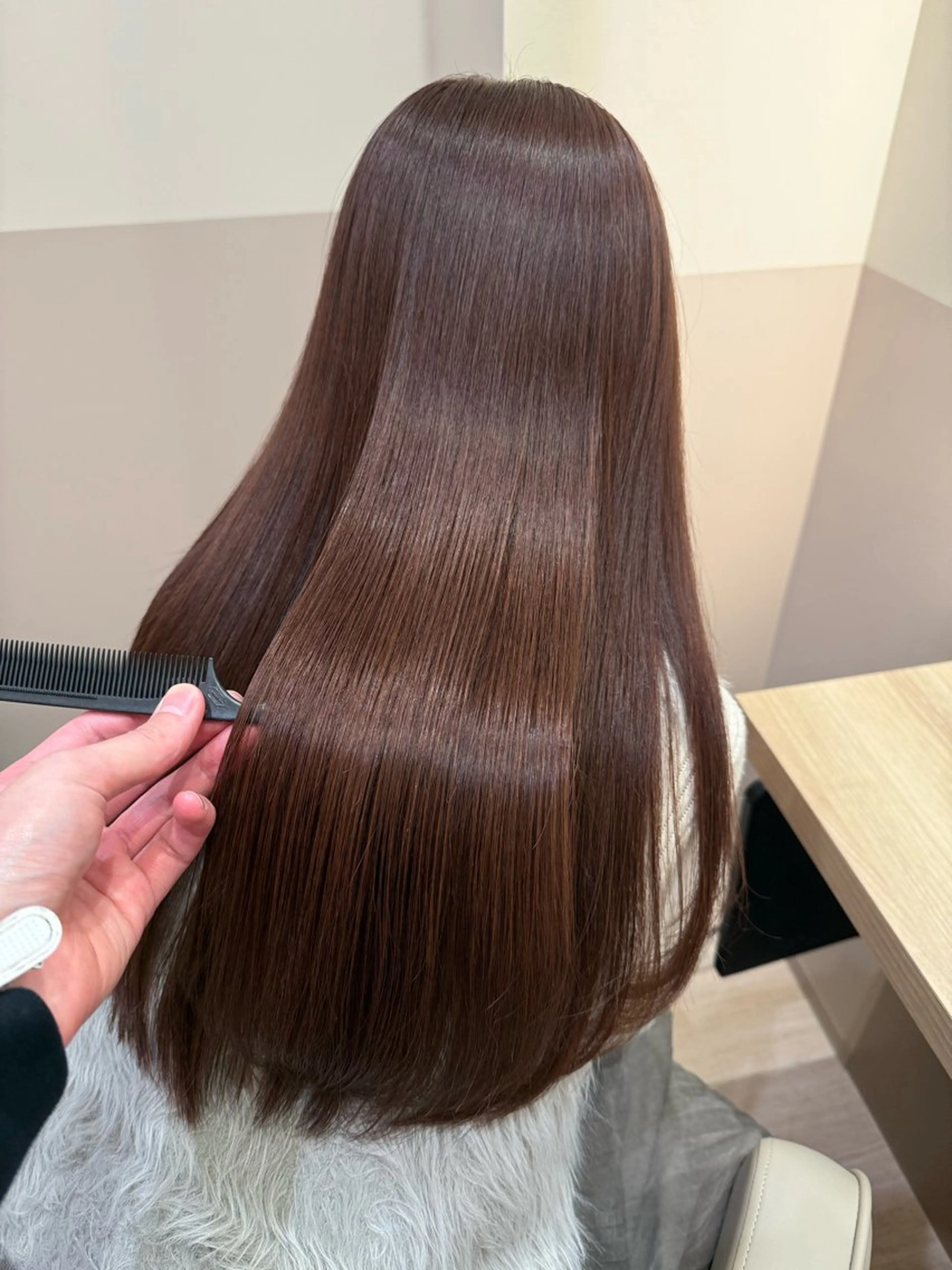 ロング カラー カット ヘアカラー トリートメント 髪質改善、全席個室、 錦糸町⭐️原孝嘉のヘアスタイル