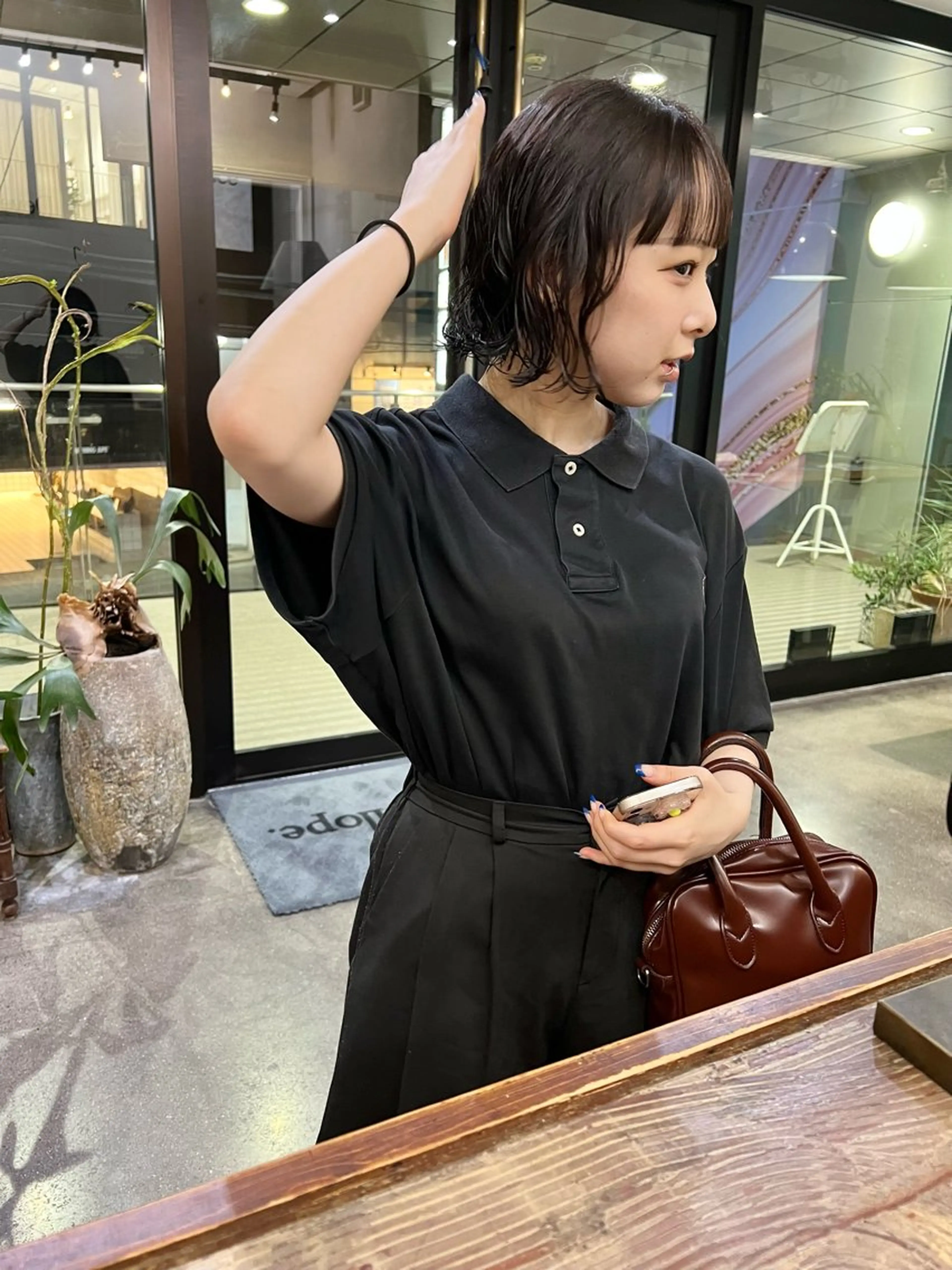 ショート パーマ ボブ カット パーマ 千葉 郁也のヘアスタイル