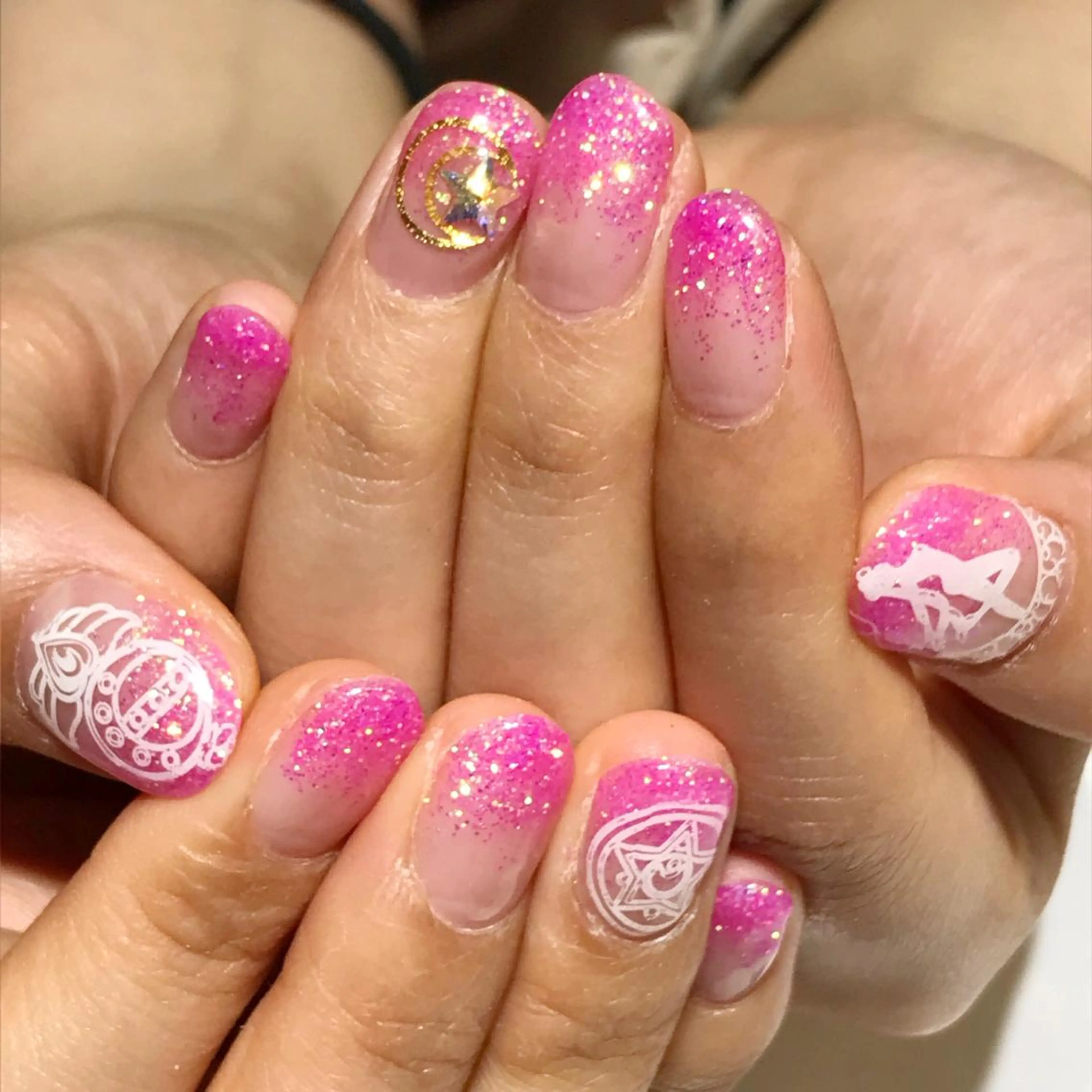 ネイル グラデーション ラメ(グリッター) ラメグラデーション YUN 💅のネイルデザイン
