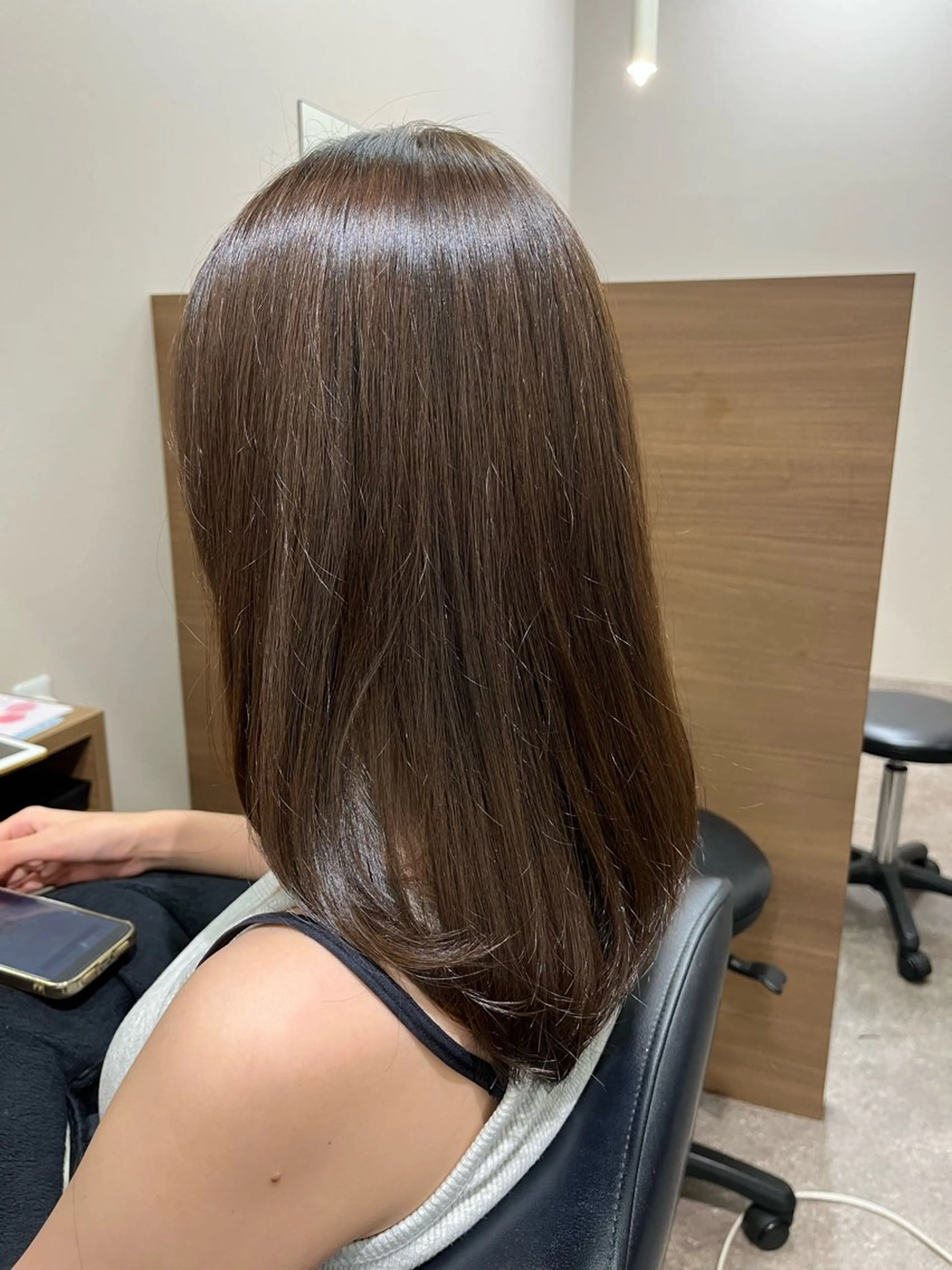 セミロング カット ヘアカラー 骨格/顔型/パーソナ ルカラー診断/中野のヘアスタイル