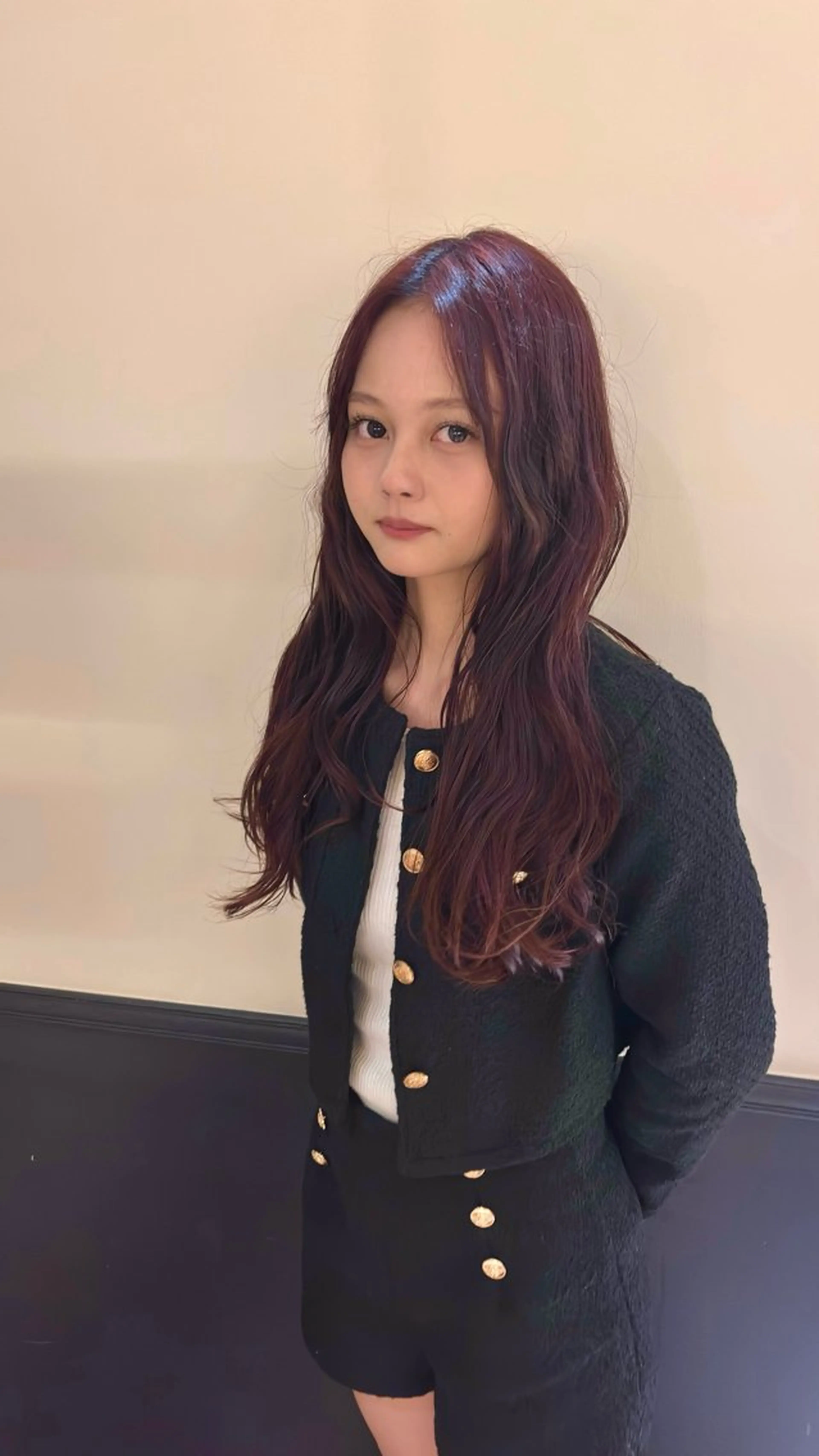 ロング ヘアカラー トリートメント Fukuma Karinのヘアスタイル