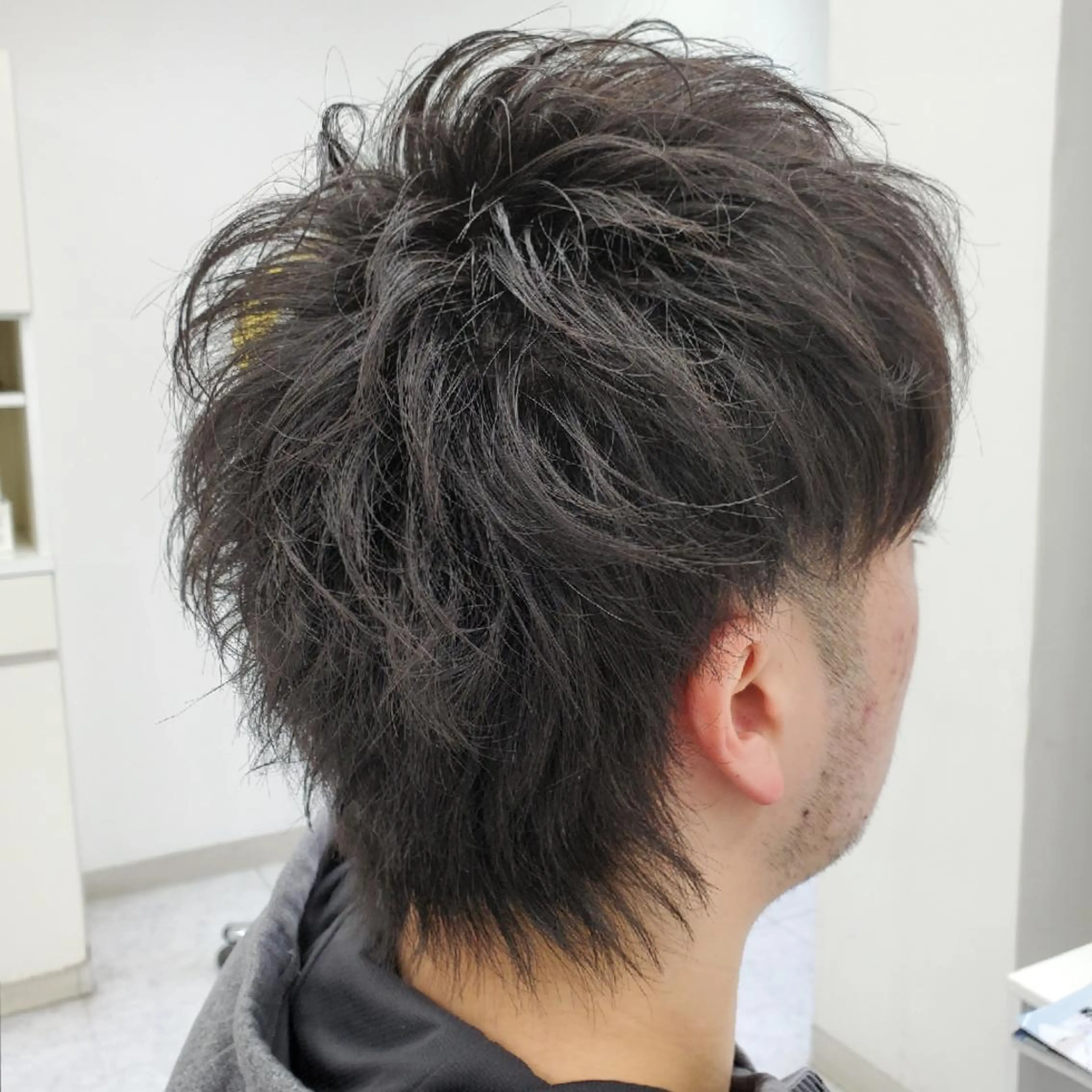 メンズ マッシュ メンズウルフカット ウルフカット カット 倉持 龍歩のヘアスタイル
