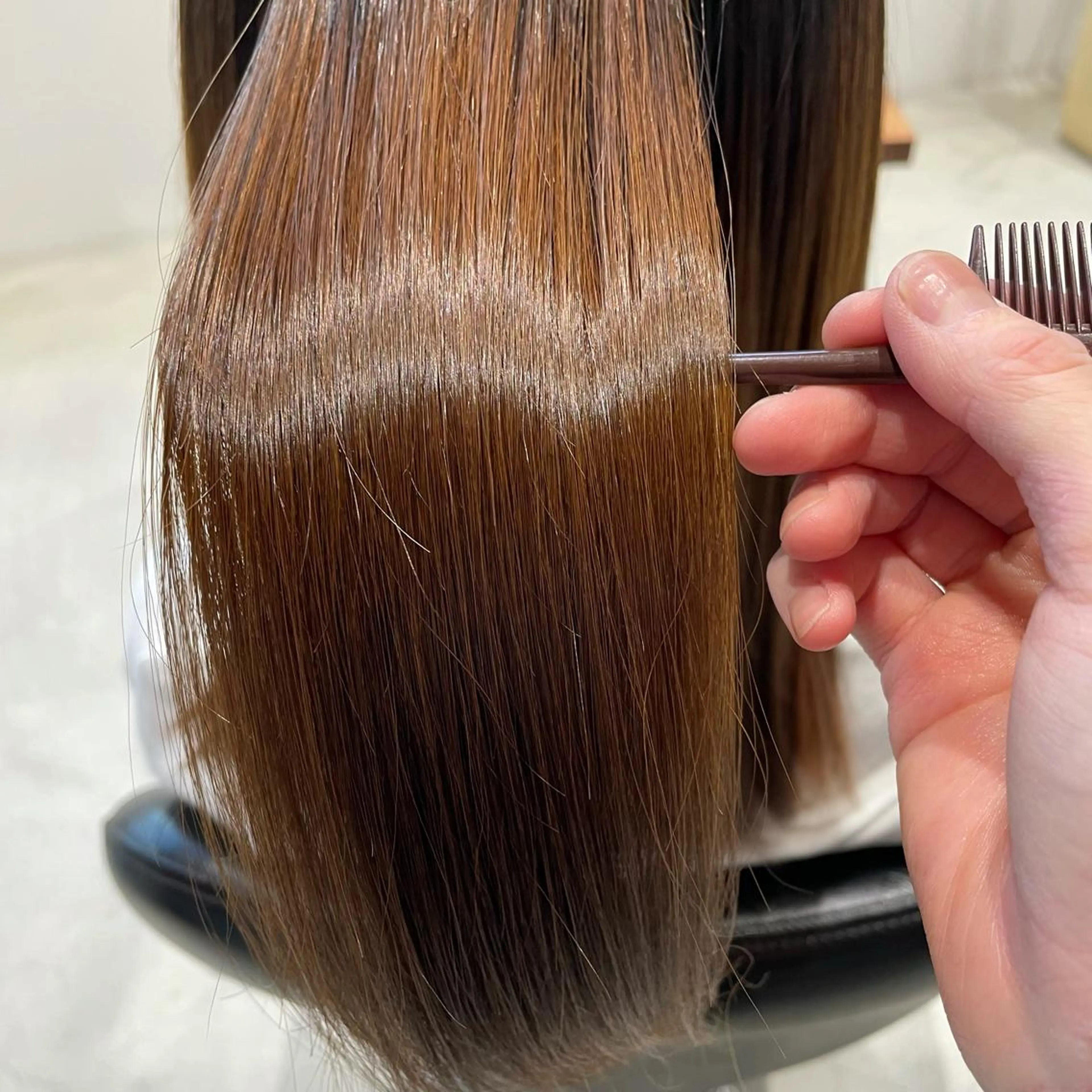 セミロング トリートメント SOU所属・ふるかわ れなのヘアスタイル