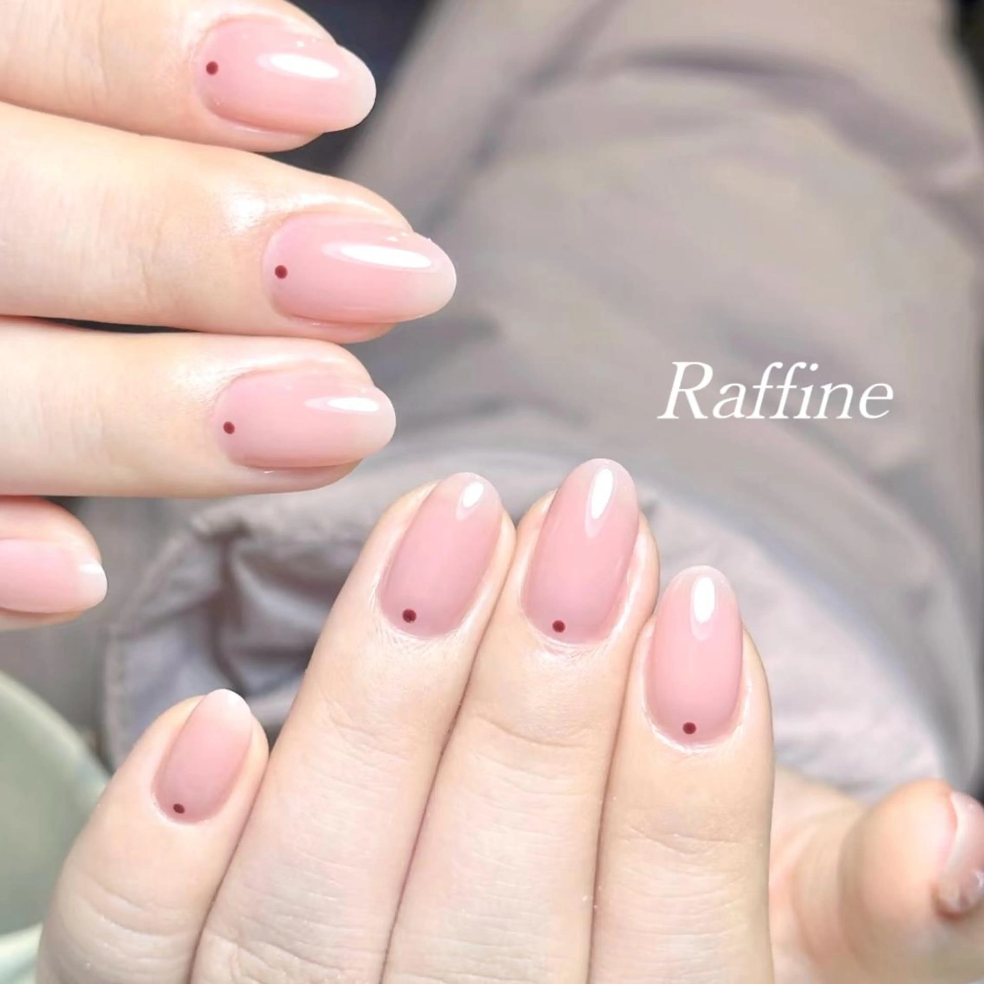 ネイル RAFFINE 月🦋🩵のネイルデザイン