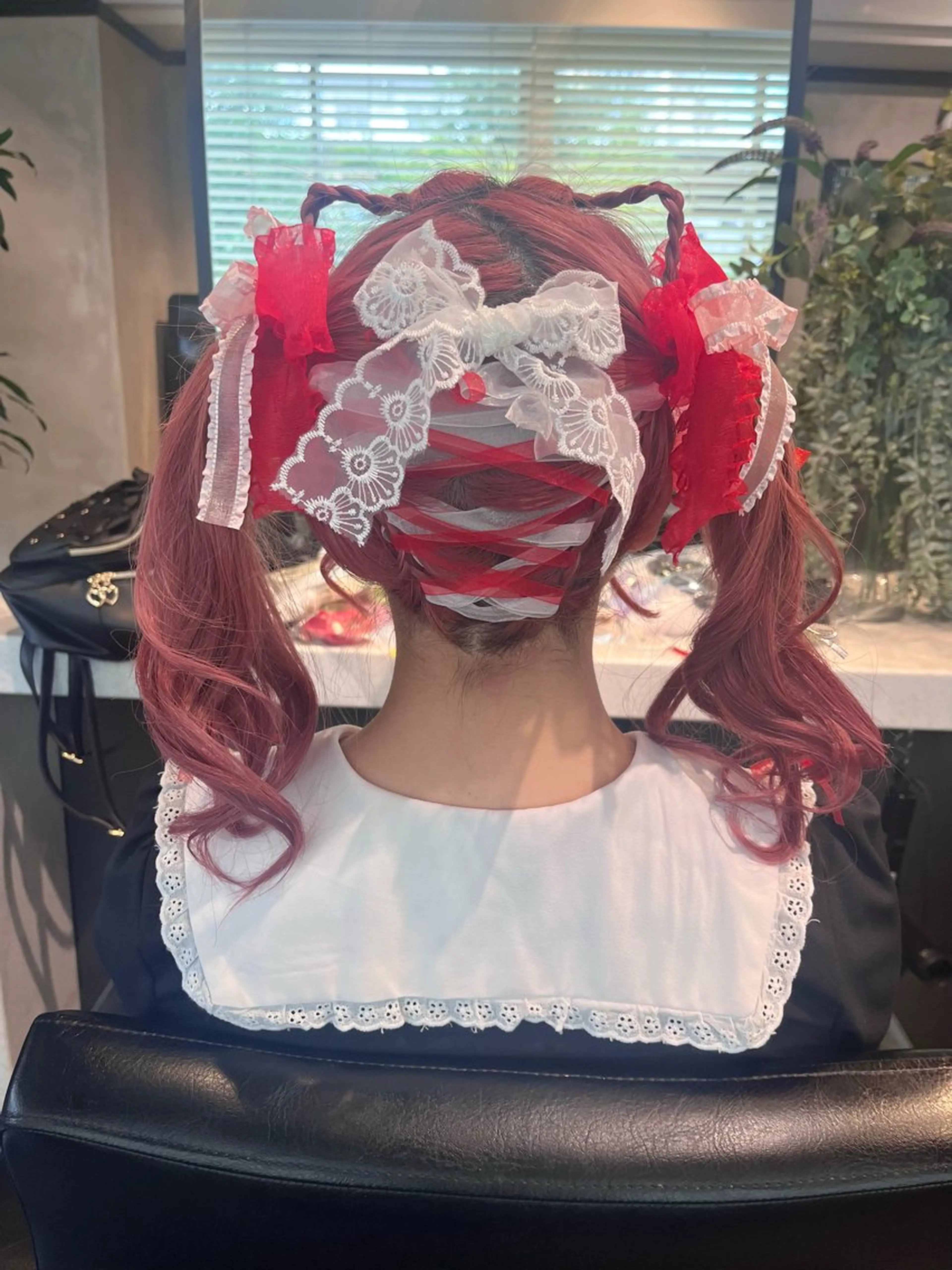 セミロング ヘアアレンジ ツインテール カチューシャ 無加工で盛れる🎀 オタク特化🎀ゆうなのヘアスタイル