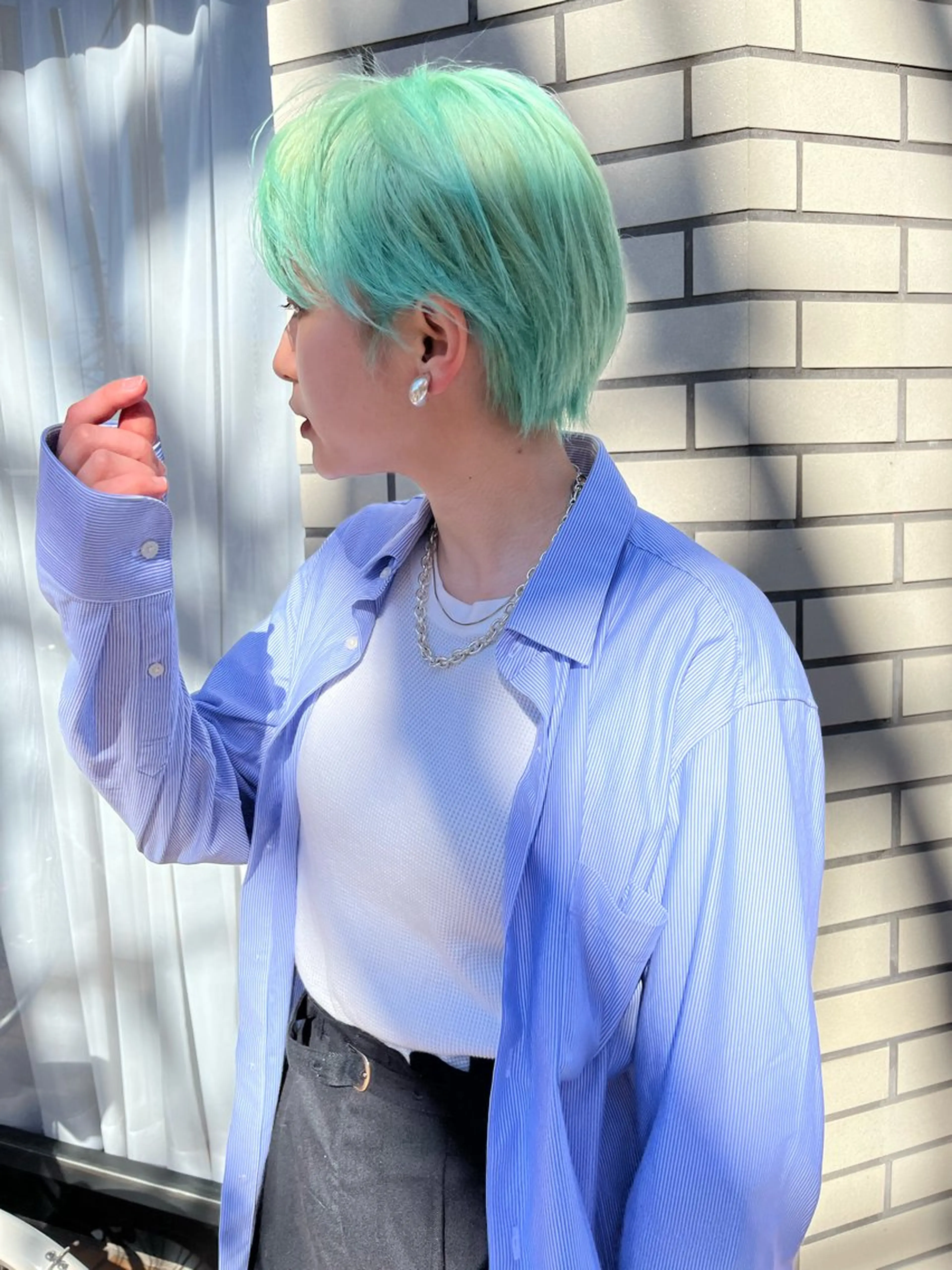 ショート カラー ダブルカラー 大林 エリコのヘアスタイル
