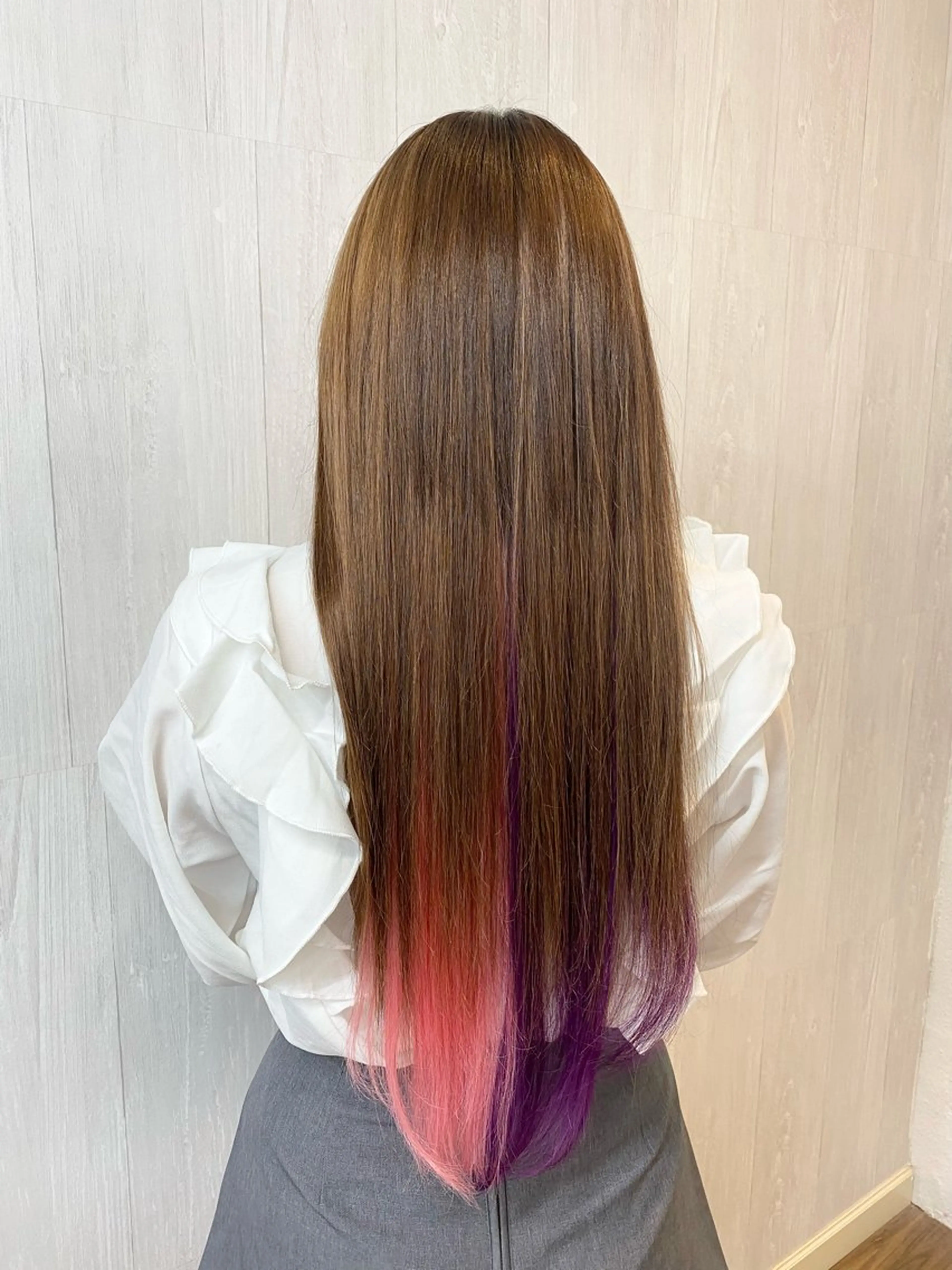 ロング シールエクステ ボブ エクステ ロング エクステ GLOSS♡ ヤマガミコウジのヘアスタイル