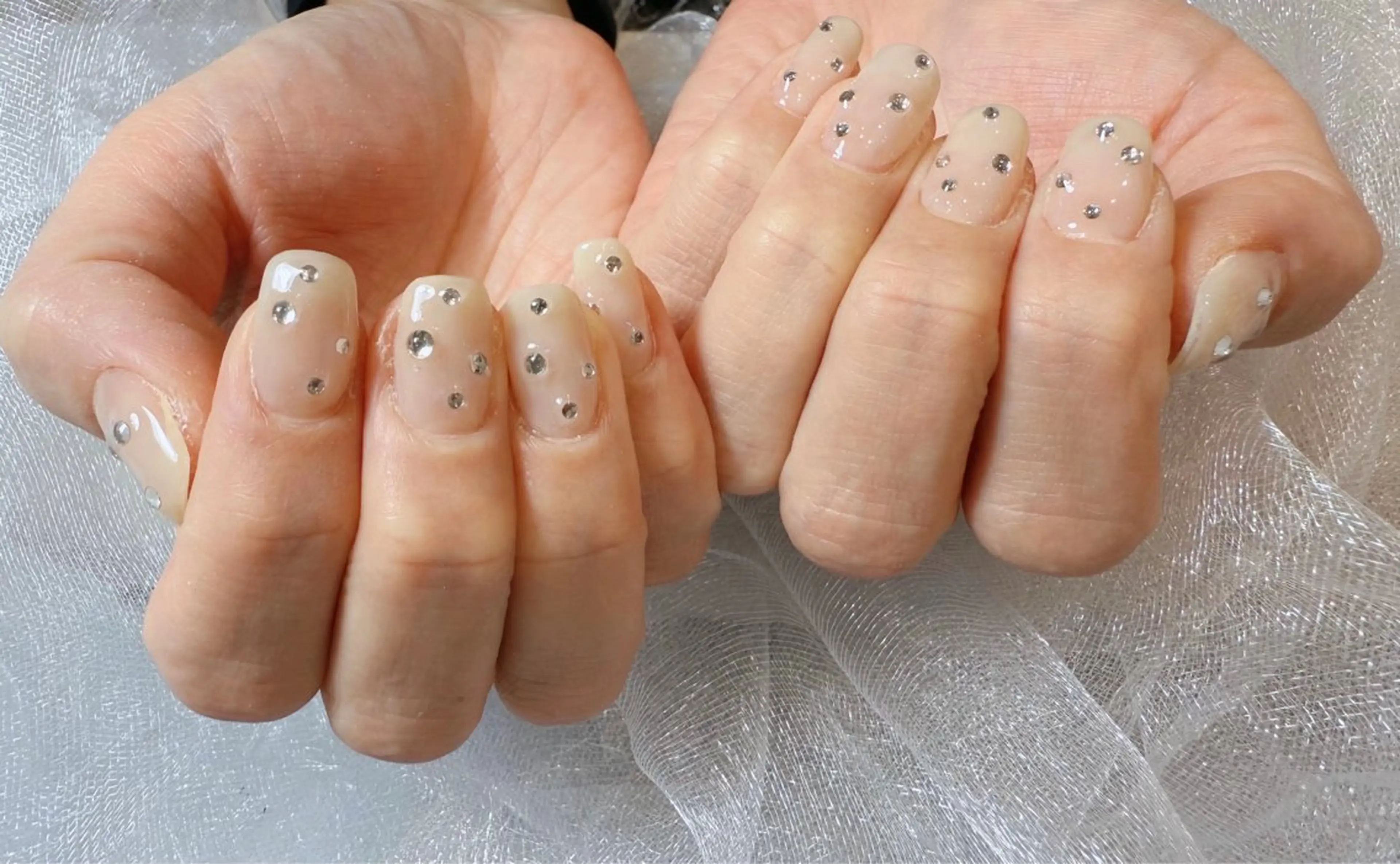 ワンカラー/マグネット＋ストーンつけ放題の写真