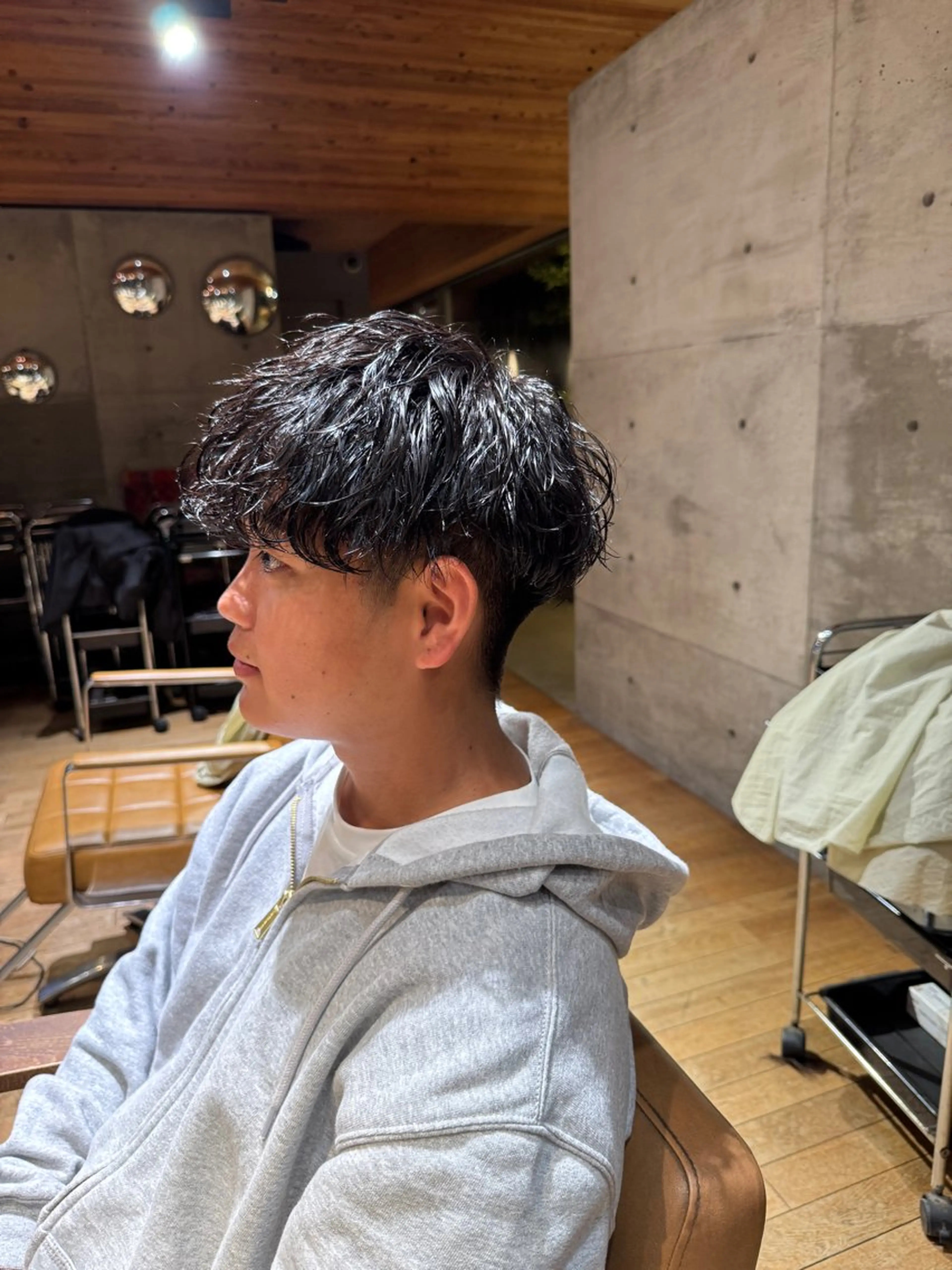 メンズ カット パーマ 中村 空のヘアスタイル