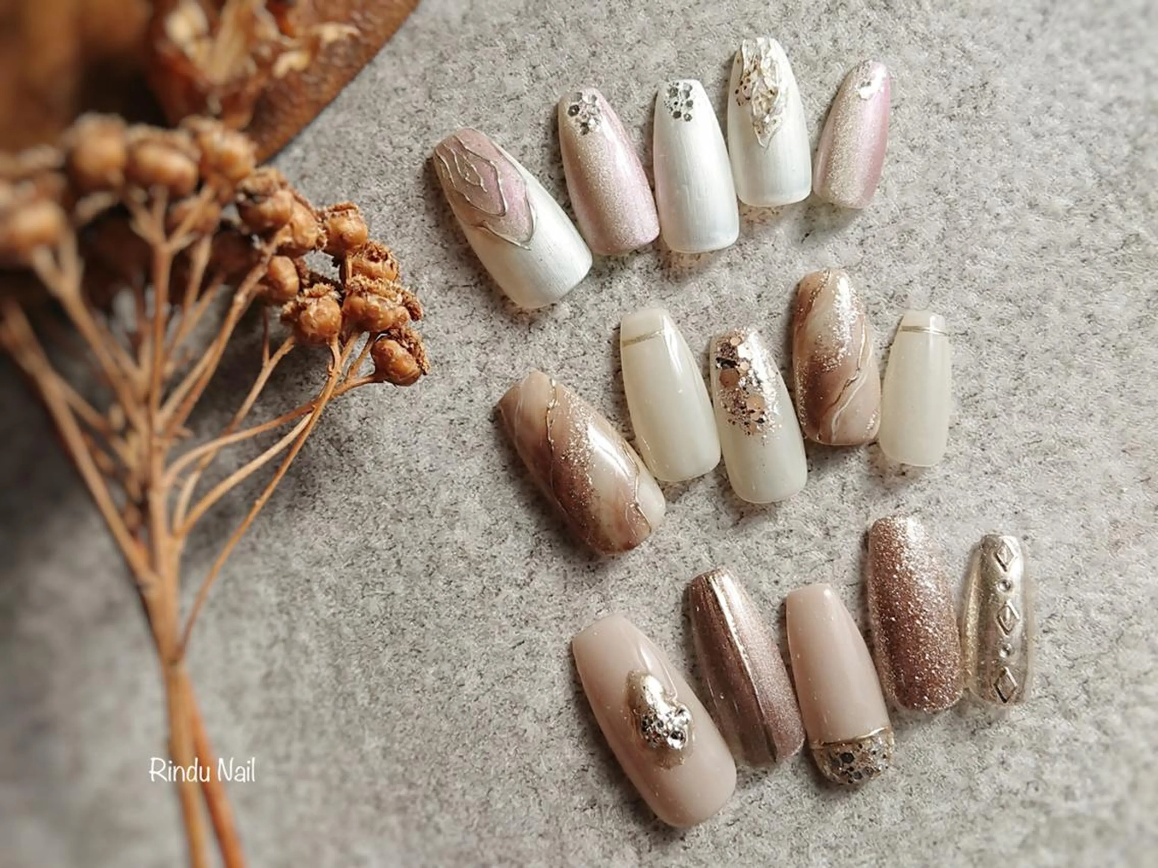 ネイル ニュアンスネイル ハンドネイル Rindu Nail 名駅miniのネイルデザイン