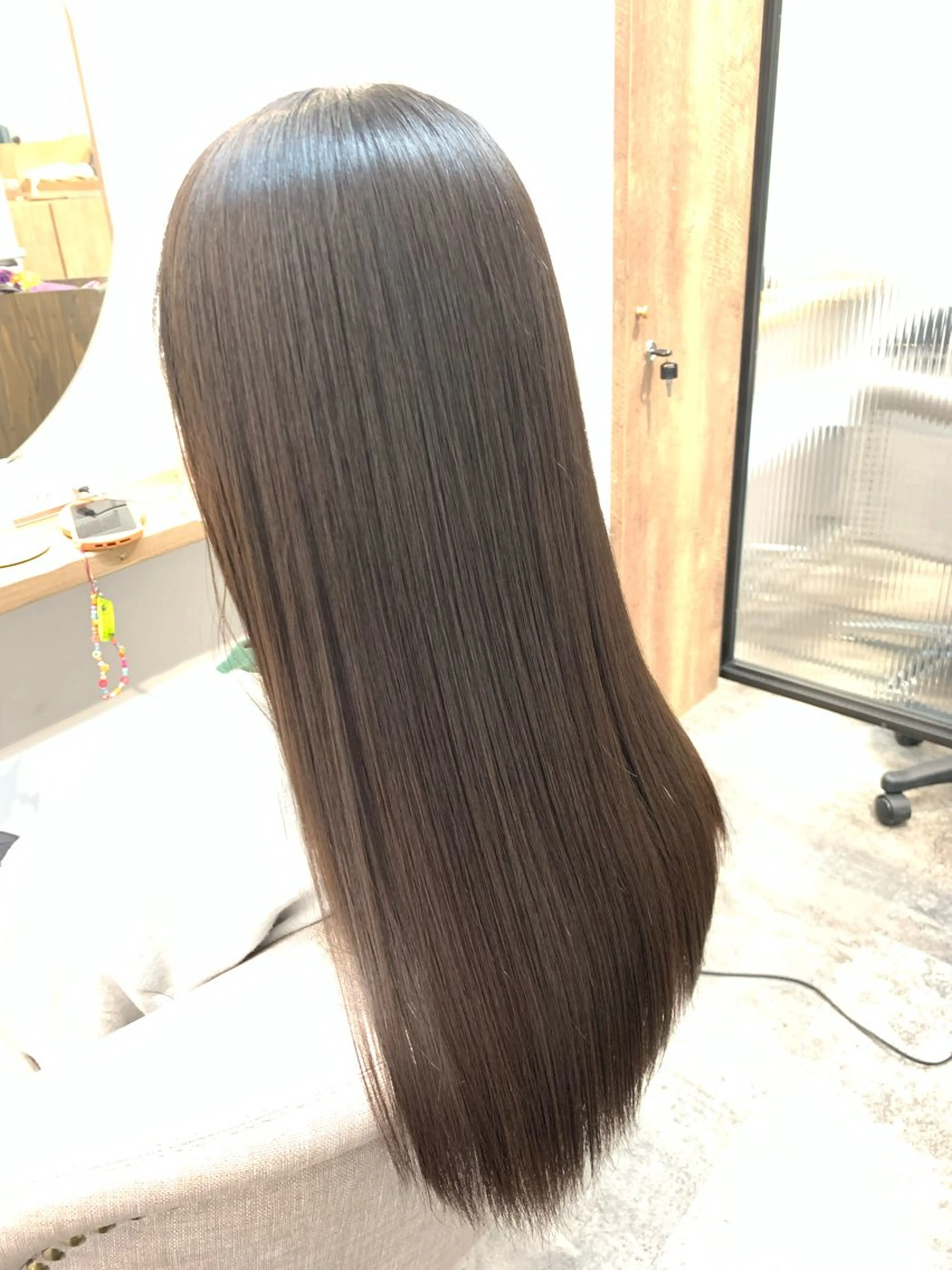 ロング パーマ 縮毛矯正 Nagisa ナギサのヘアスタイル