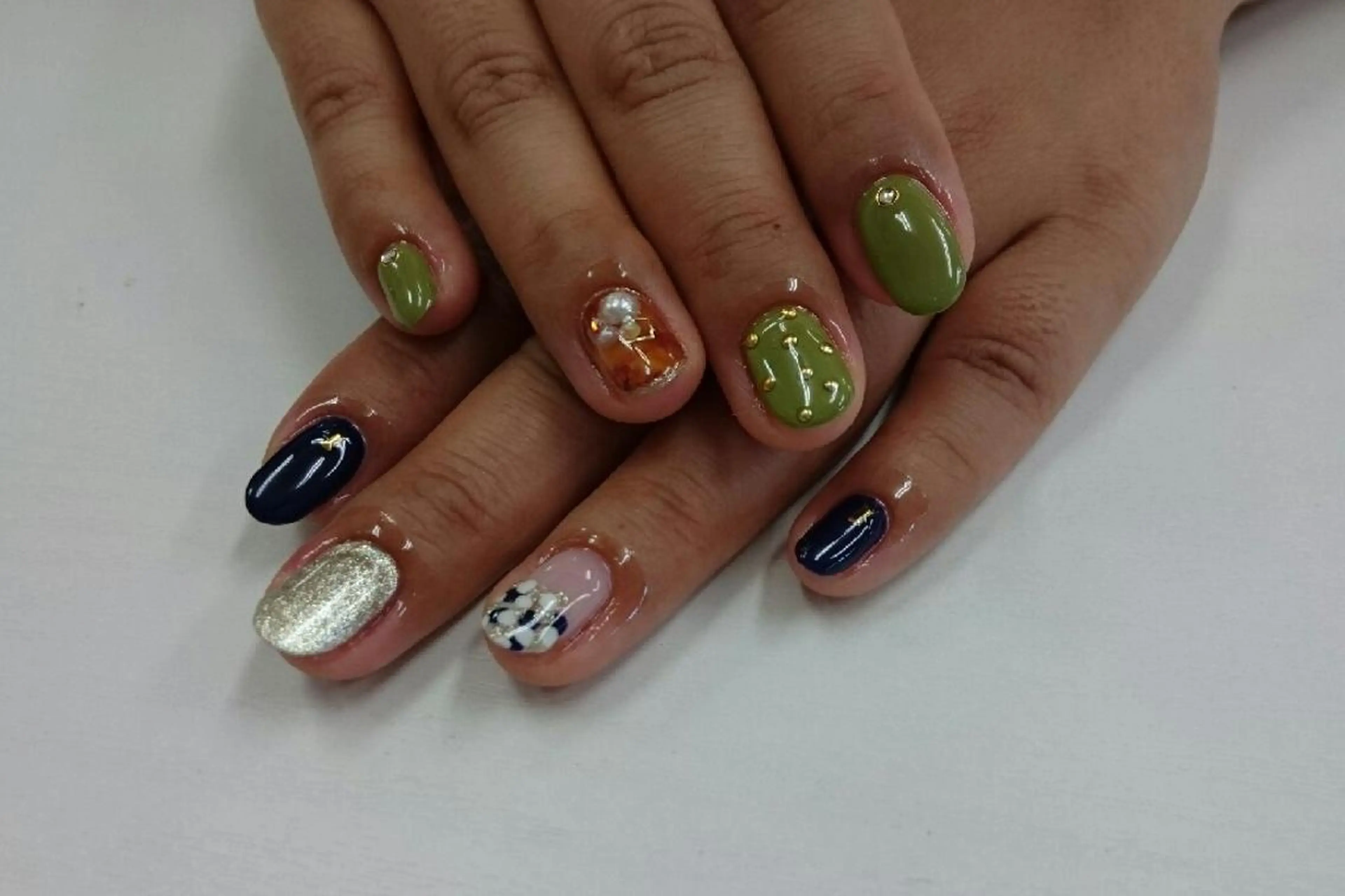 ミディアム ネイル nail salon Blancのネイルデザイン