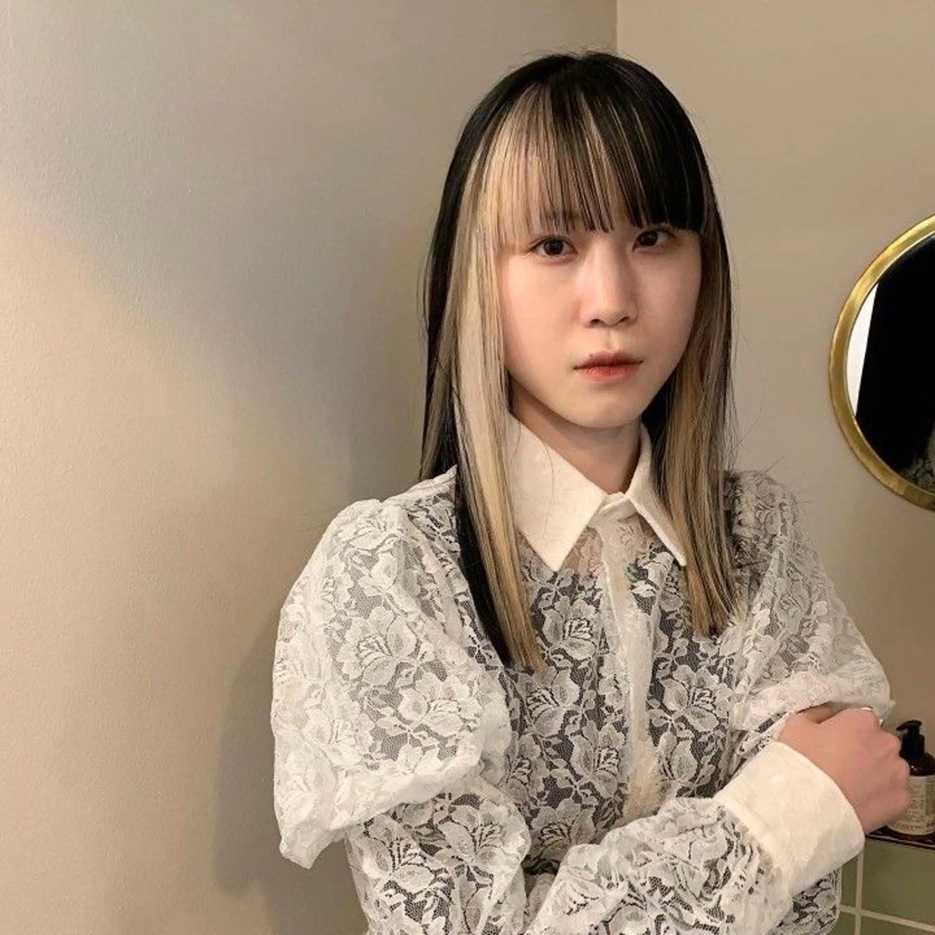 🎀ིྀ【デザインカラー】インナーイヤリングカラー+全体ケアカラー🎼🩰ちょっとした個性を出したい方におすすめです😻の写真