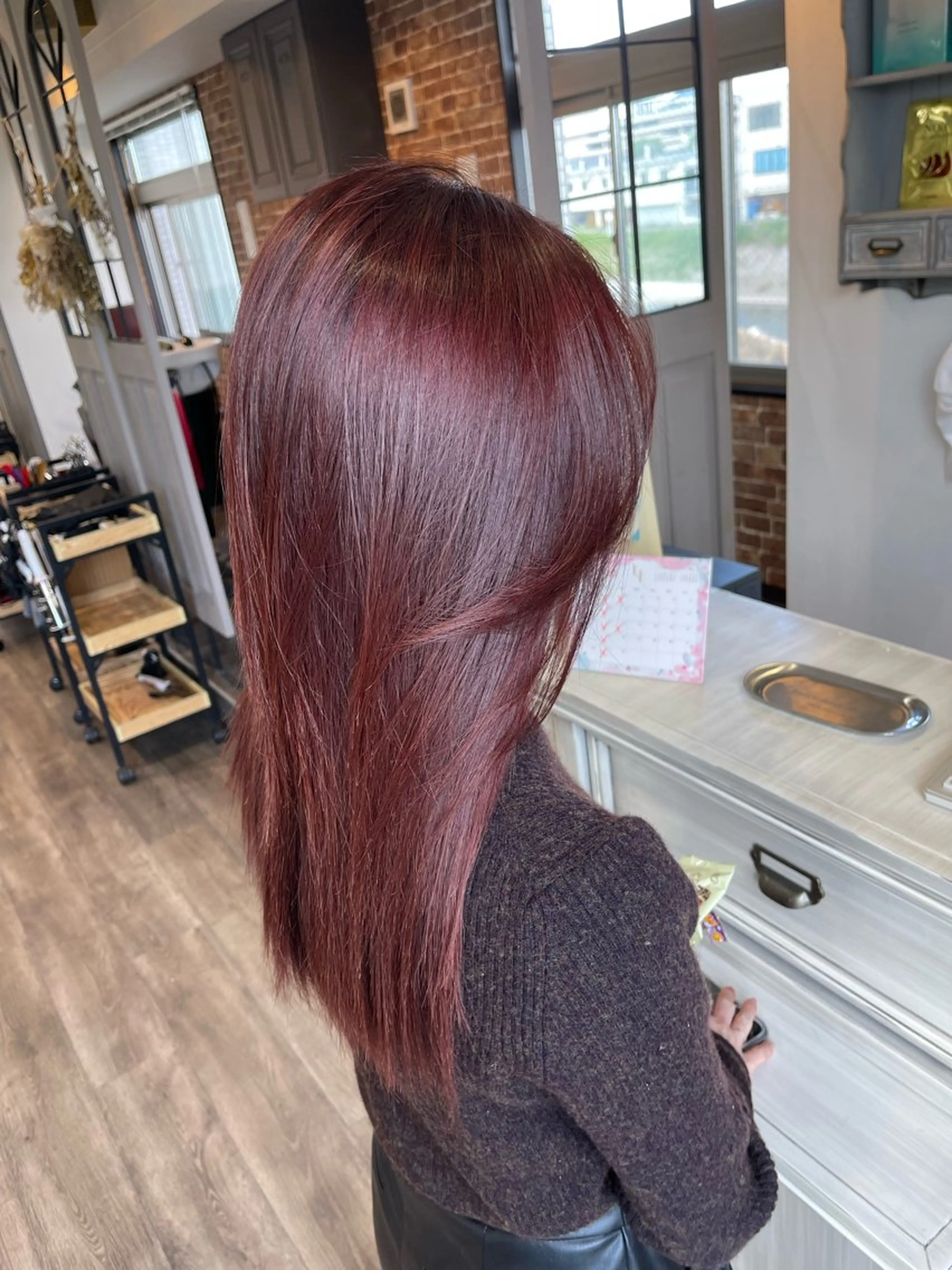 ロング カラー カット ヘアカラー Felice Erikaのヘアスタイル