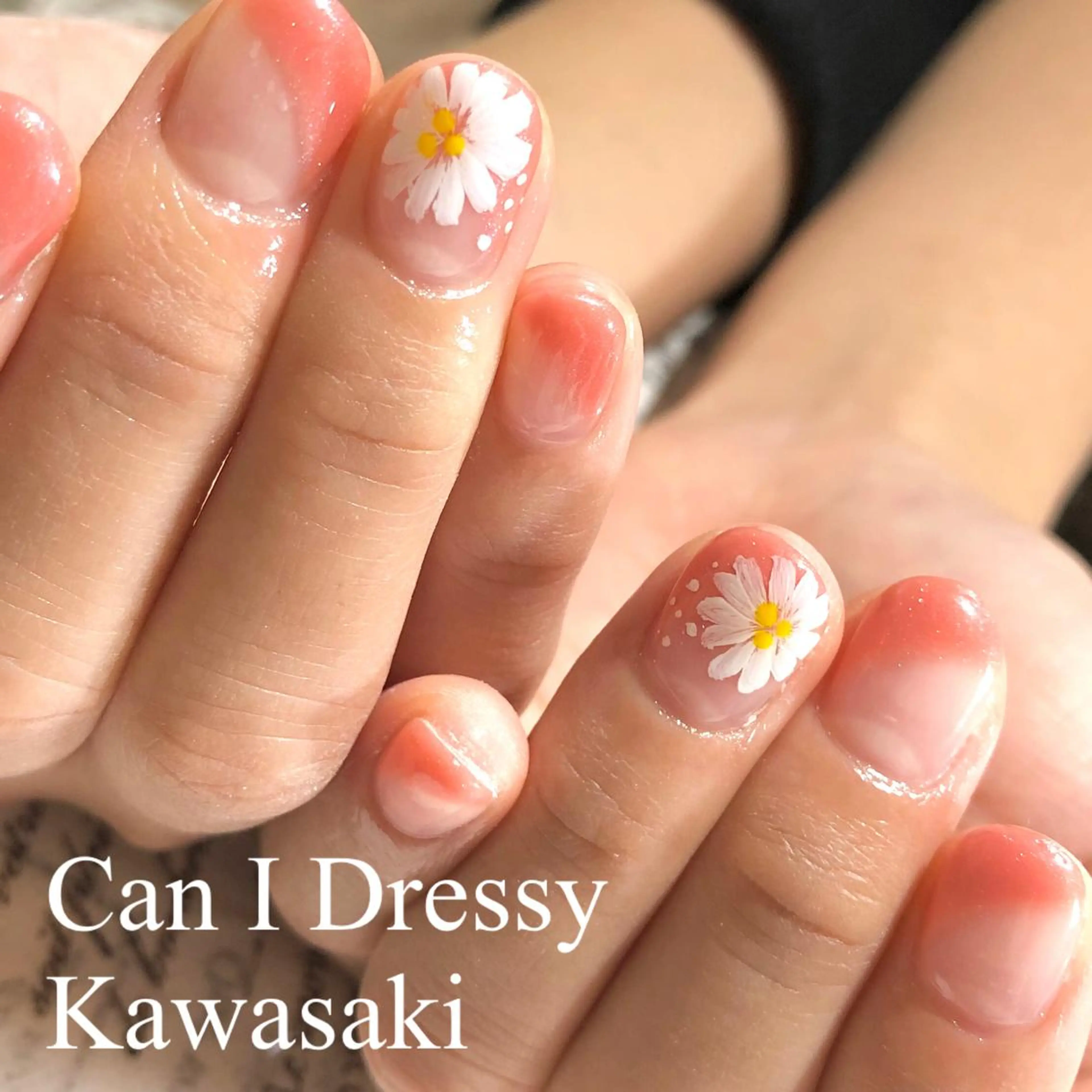 ネイル フラワーネイル ハンドネイル Can I 川崎店 三島 久美子のネイルデザイン