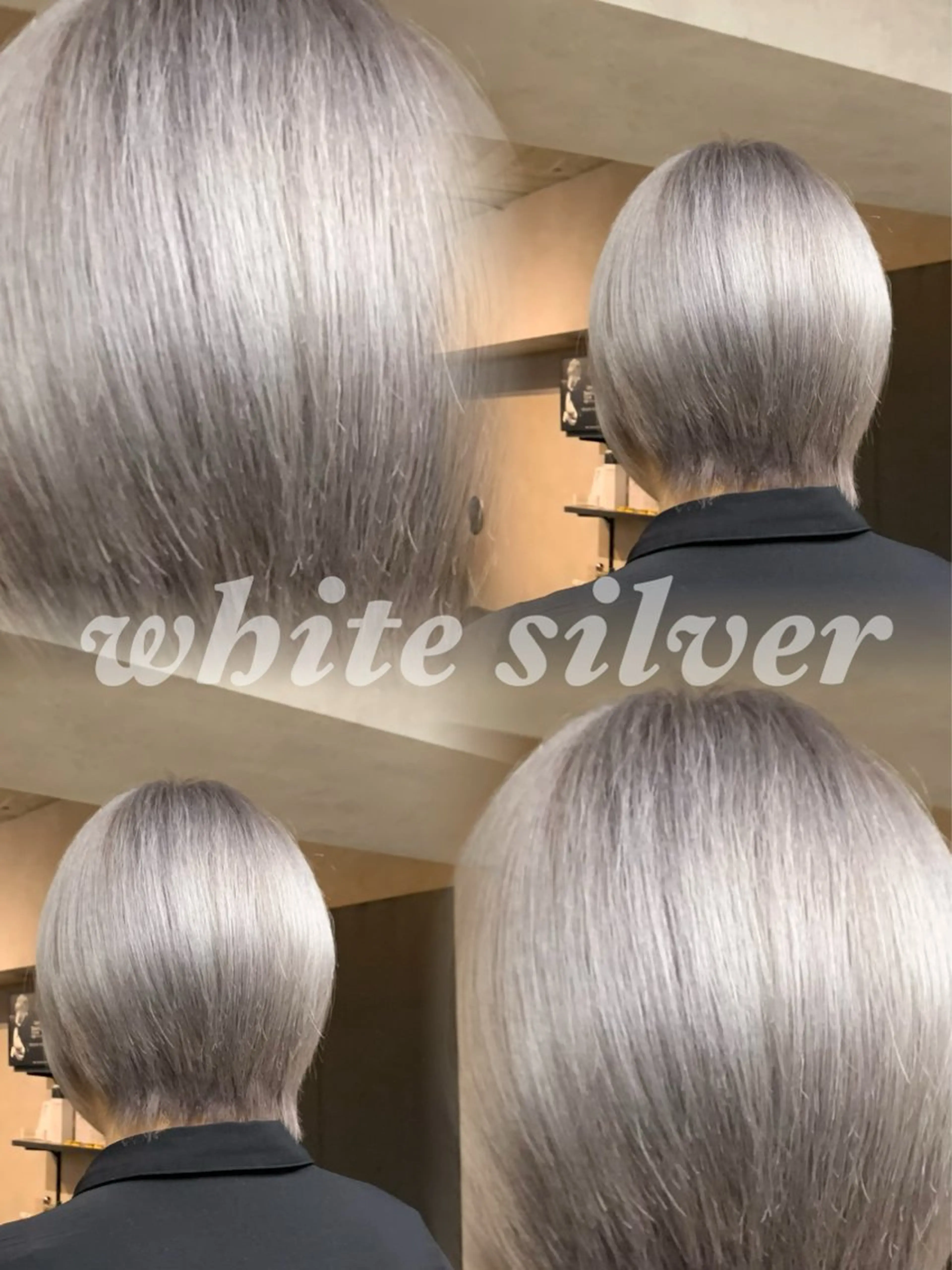 ショート カラー ヘアアレンジ バレイヤージュ ブリーチ ダブルカラー ハイライトカラー ハイトーンカラー カット ヘアカラー トリートメント グランルッソ所属・岡山× バレイヤージュカラーのヘアスタイル