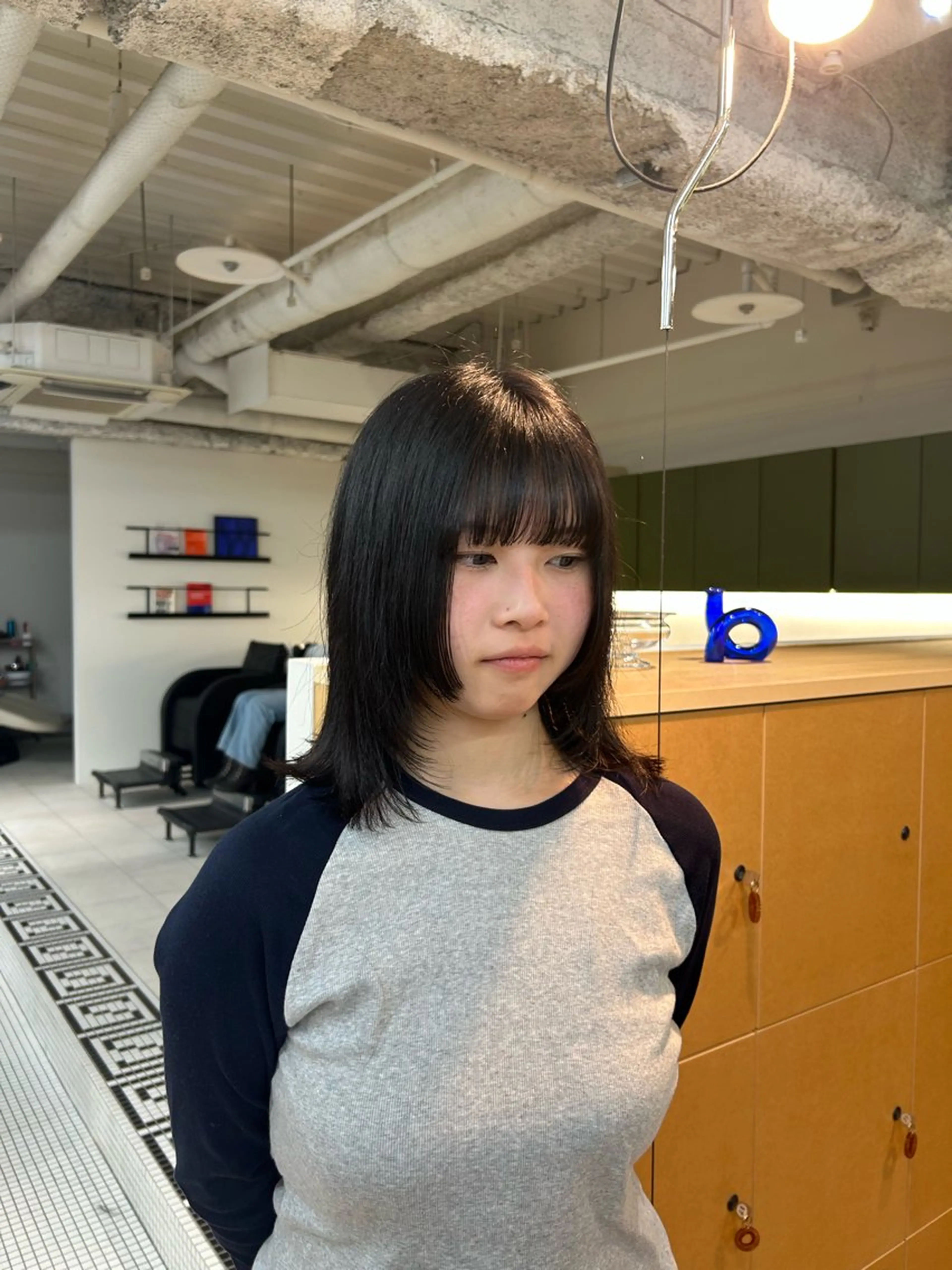 ミディアム カットモデル募集/ 万代/関谷　朋実のヘアスタイル