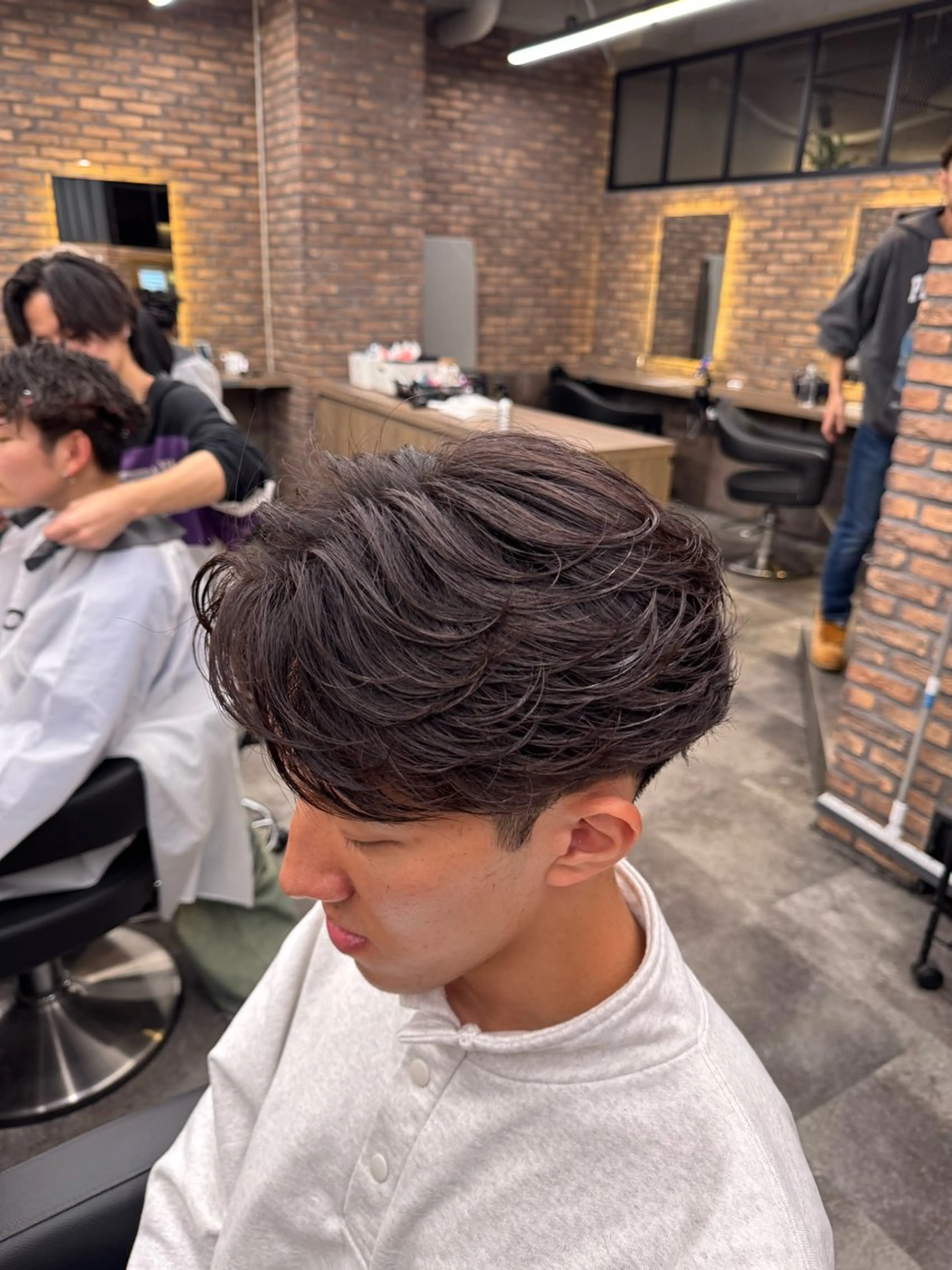 パーマ メンズ カット パーマ パーマ特化 まなるのヘアスタイル