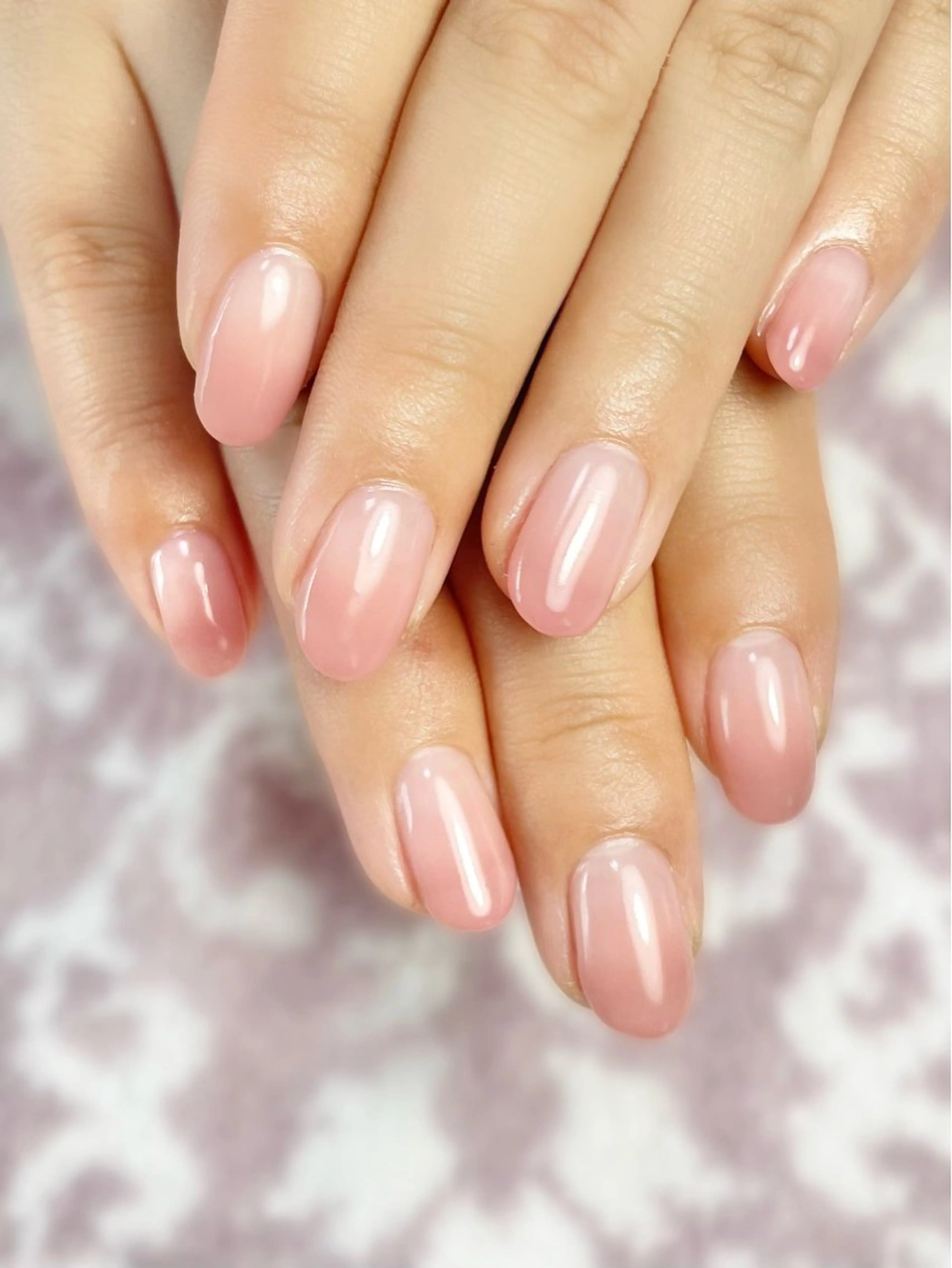 ネイル ブルー ピンク private salon Noëlのネイルデザイン