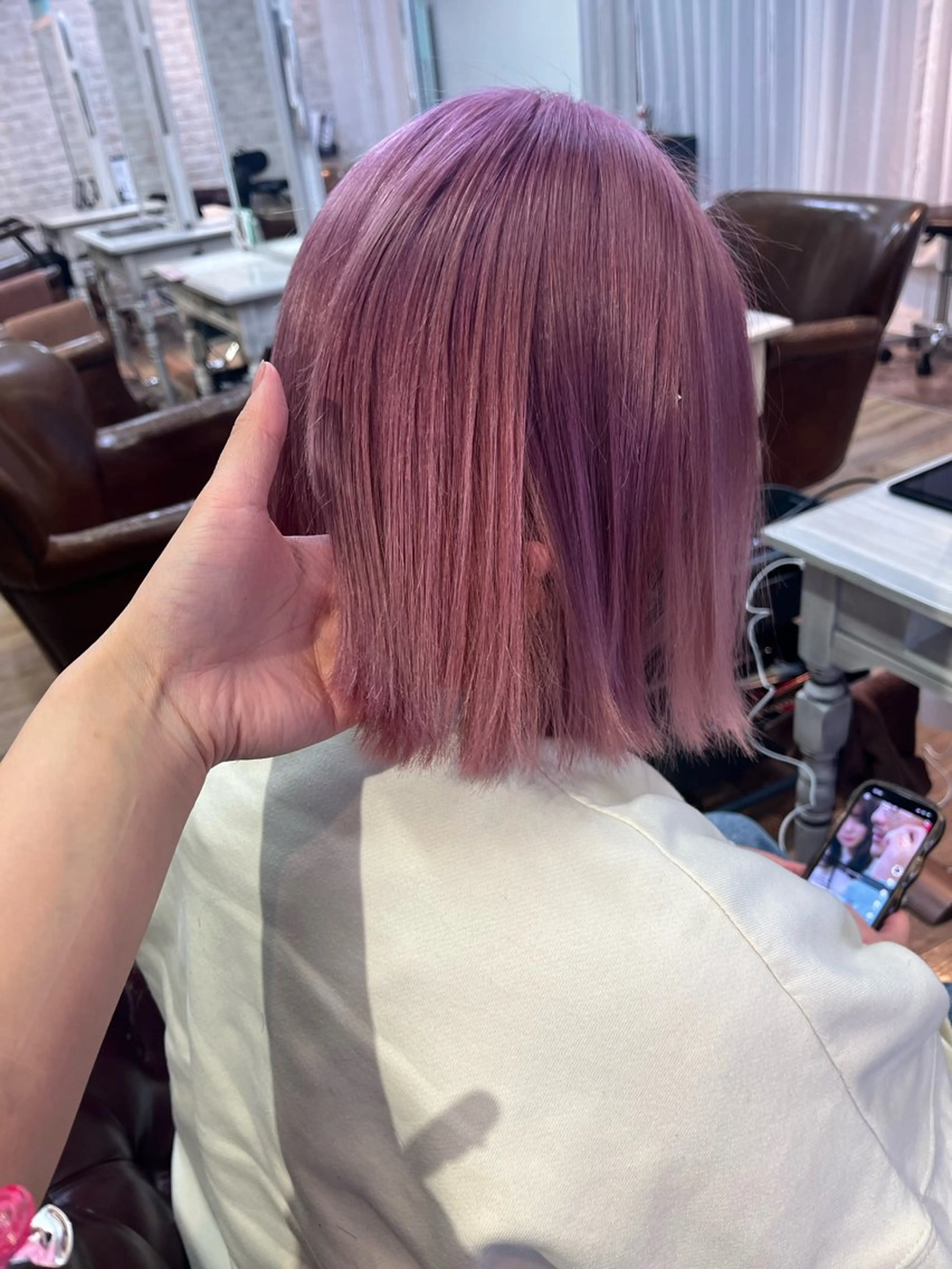 ミディアム ヘアカラー トリートメント ハイーンカラー/外国 人風カラー/ミノリのヘアスタイル