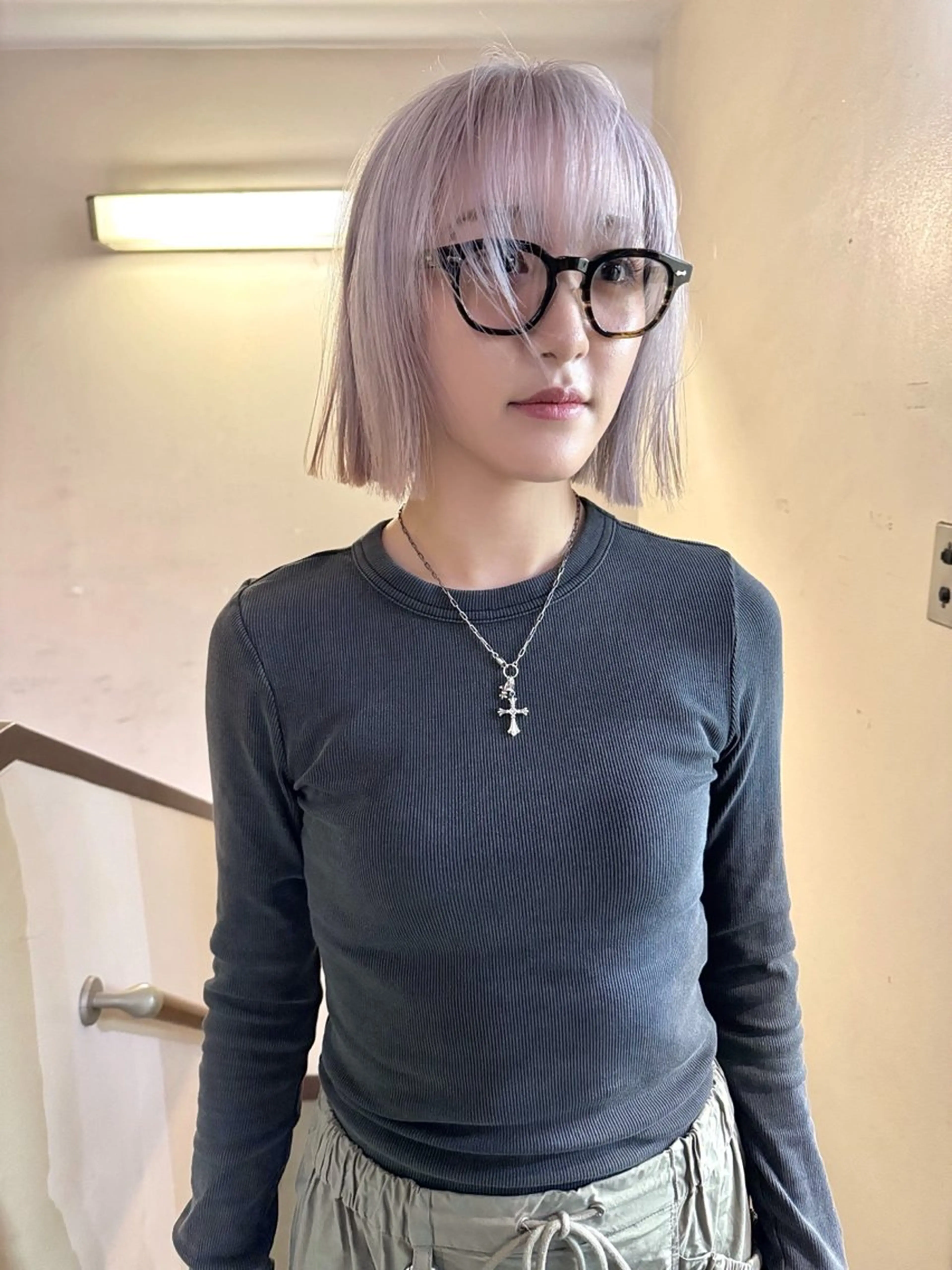 ショート カラー ヘアアレンジ カット ヘアカラー トリートメント 丸山渉/パーマ エフェクトブリーチのヘアスタイル