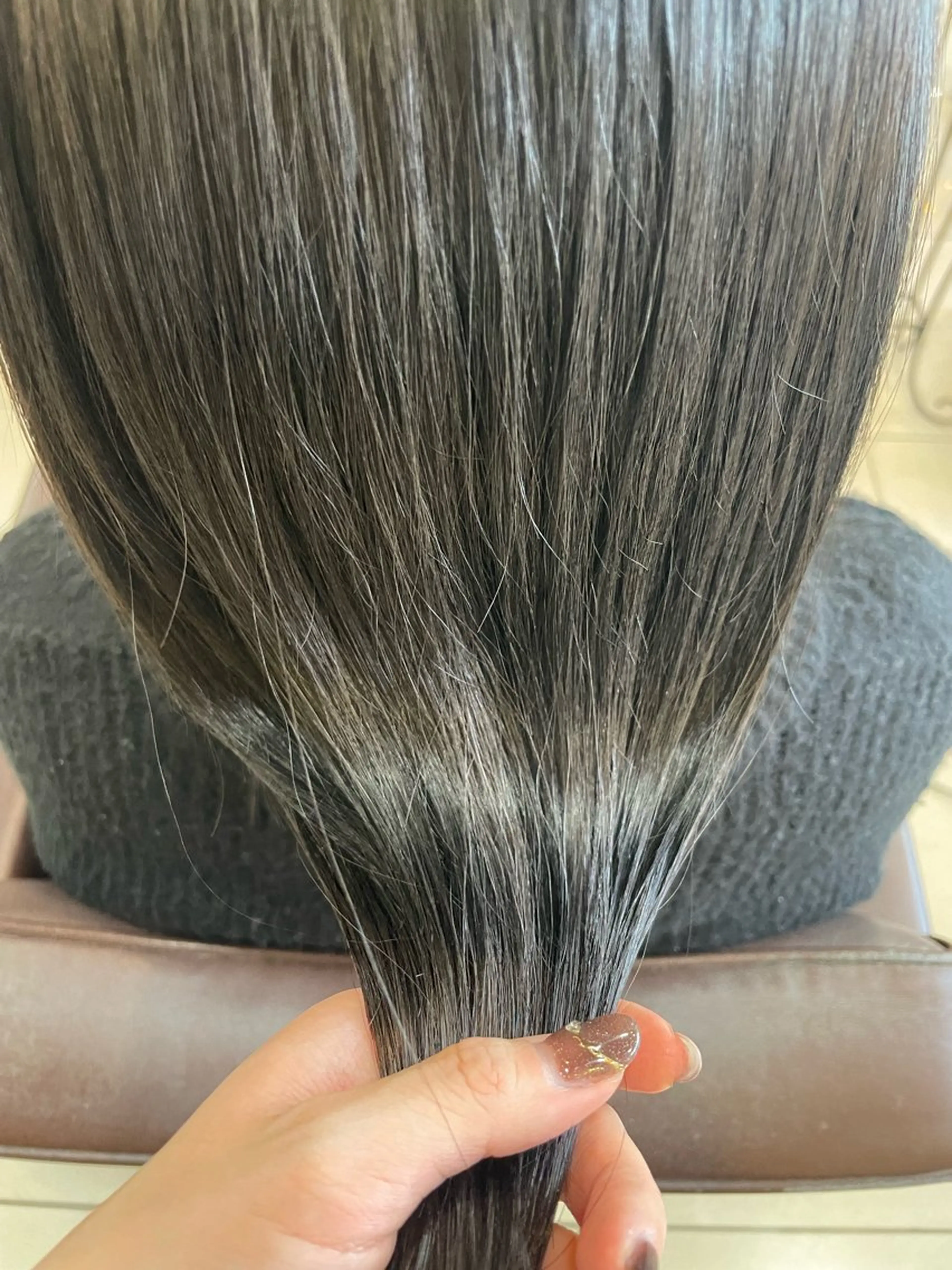 ミディアム カラー カット ヘアカラー 透明感カラー🤎 まつパ/寺畑結理のマツエク・マツパデザイン