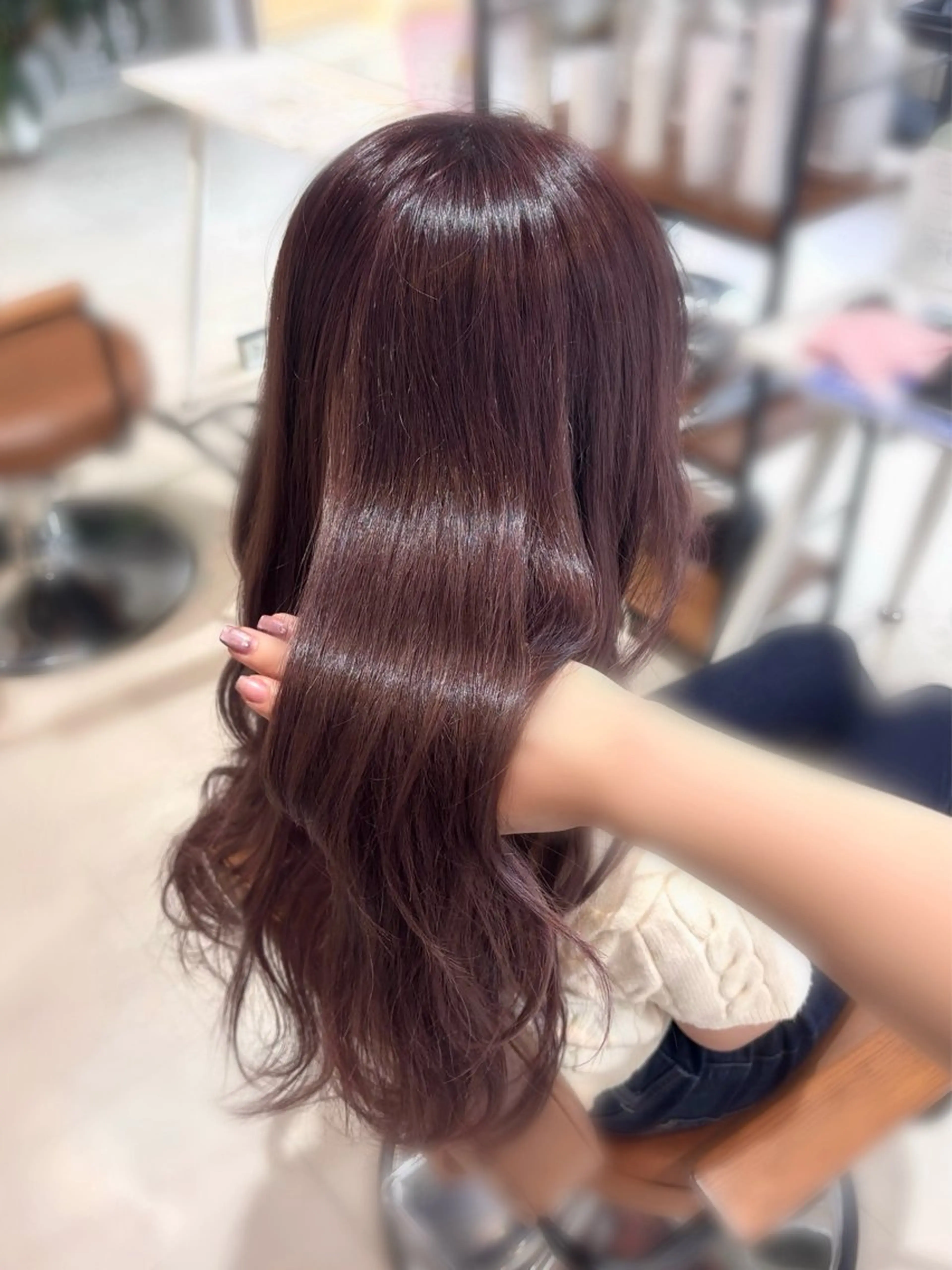 ブリーチ無しwcolor &トリートメント⟡.·*.の写真