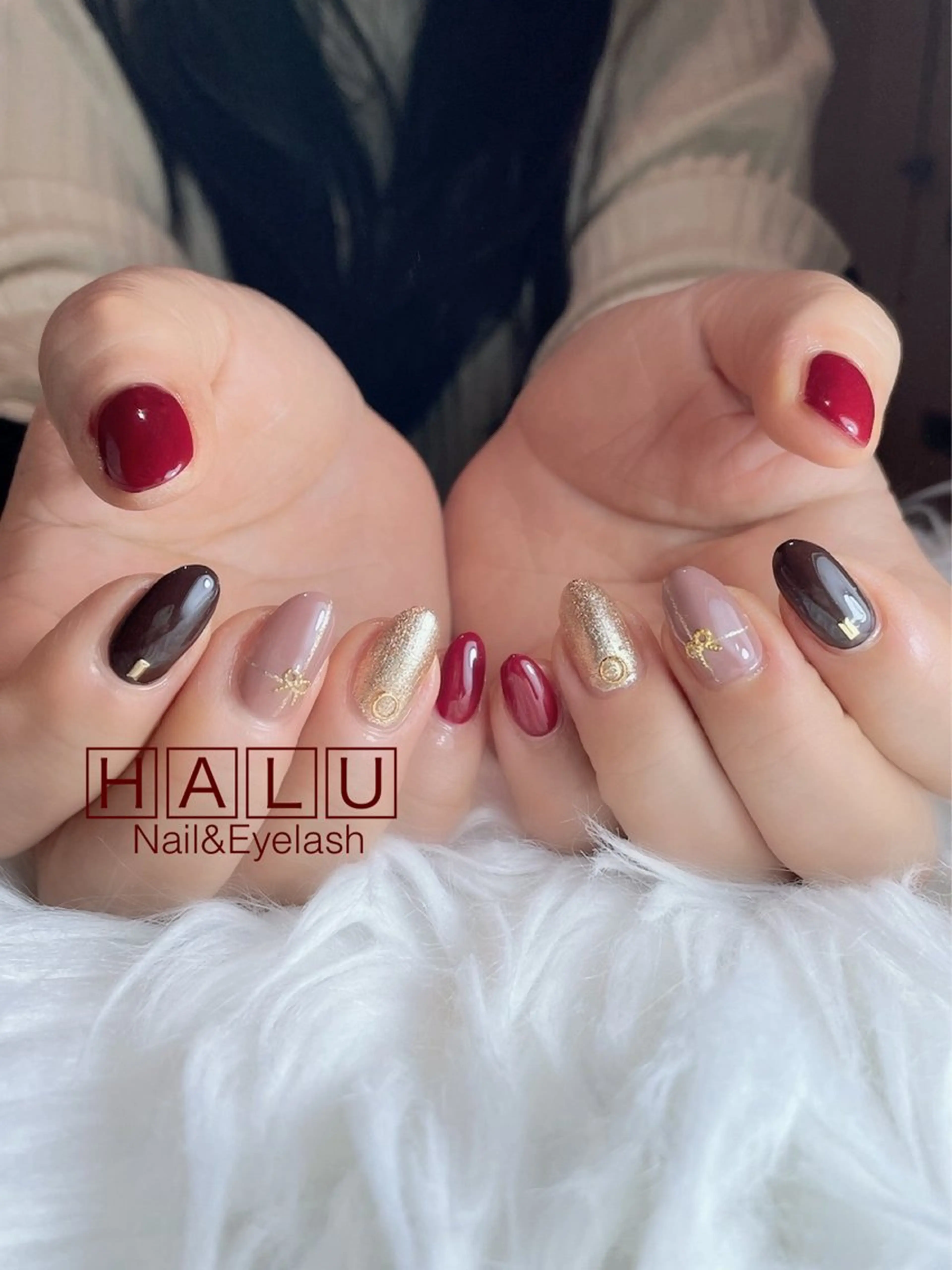 ネイル リボン HALU ハルのネイルデザイン