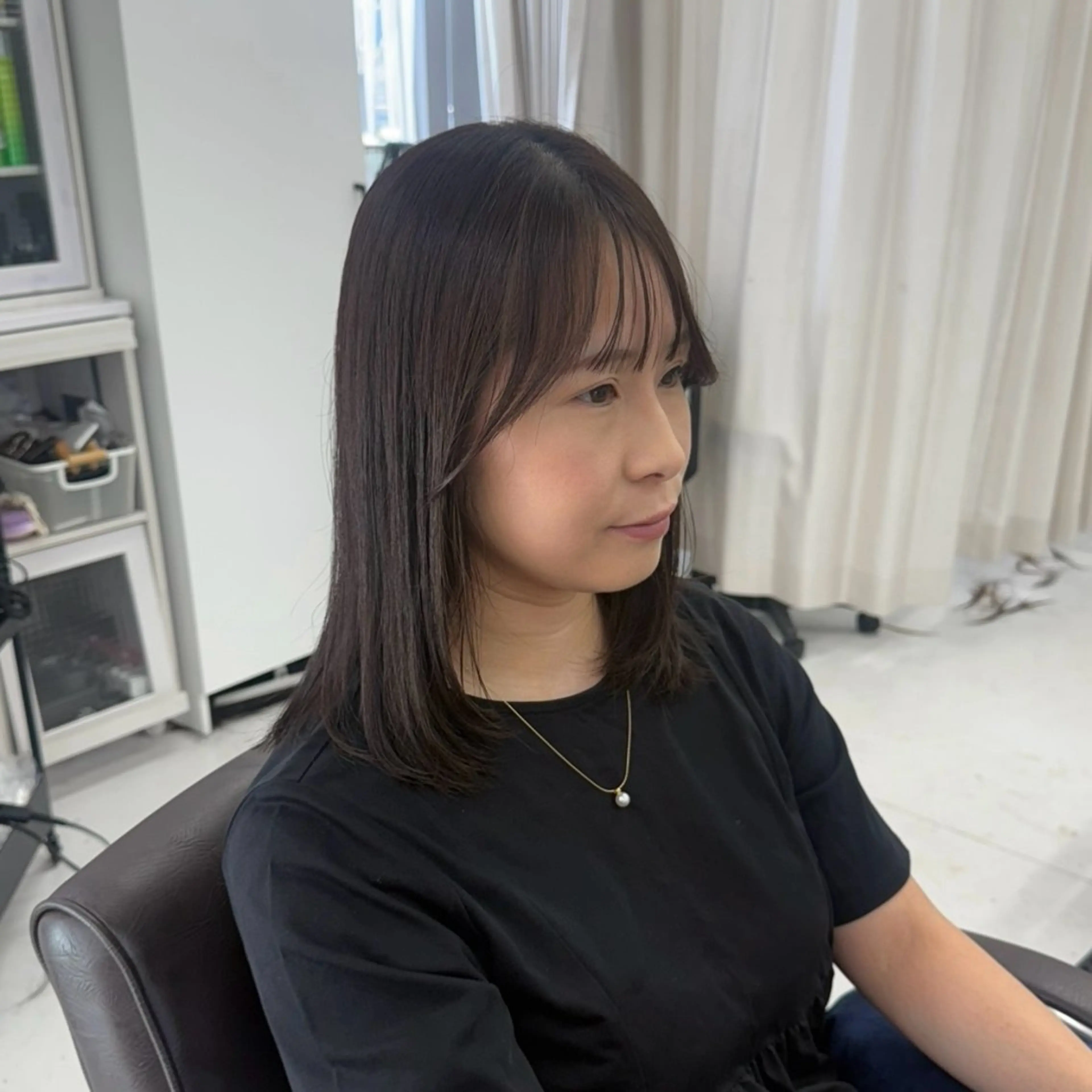 ミディアム カット ヘアカラー トリートメント 榎本雪来🌺 メンズカット✂️のヘアスタイル