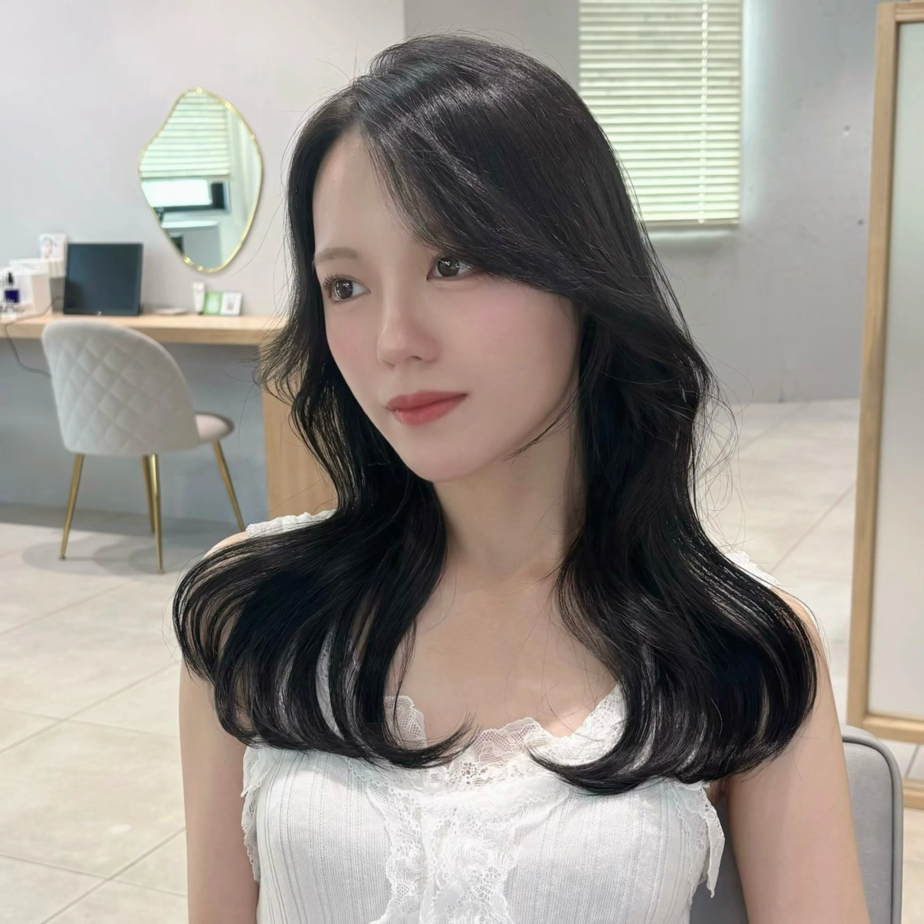 ロング カット ヘアカラー トリートメント 髪質改善 竹川裕太のヘアスタイル
