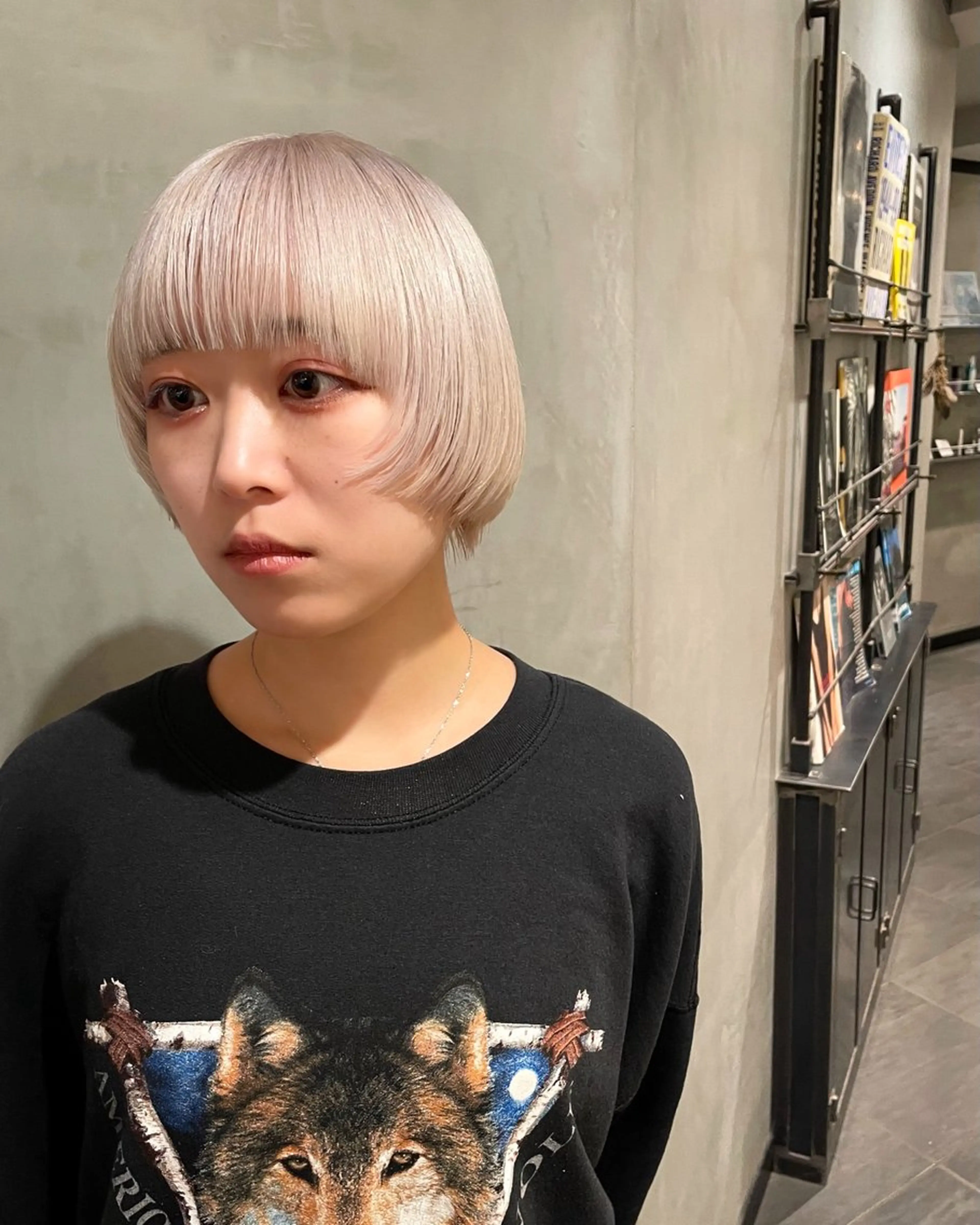 ショート カラー ヘアカラー トリートメント 優 作のヘアスタイル