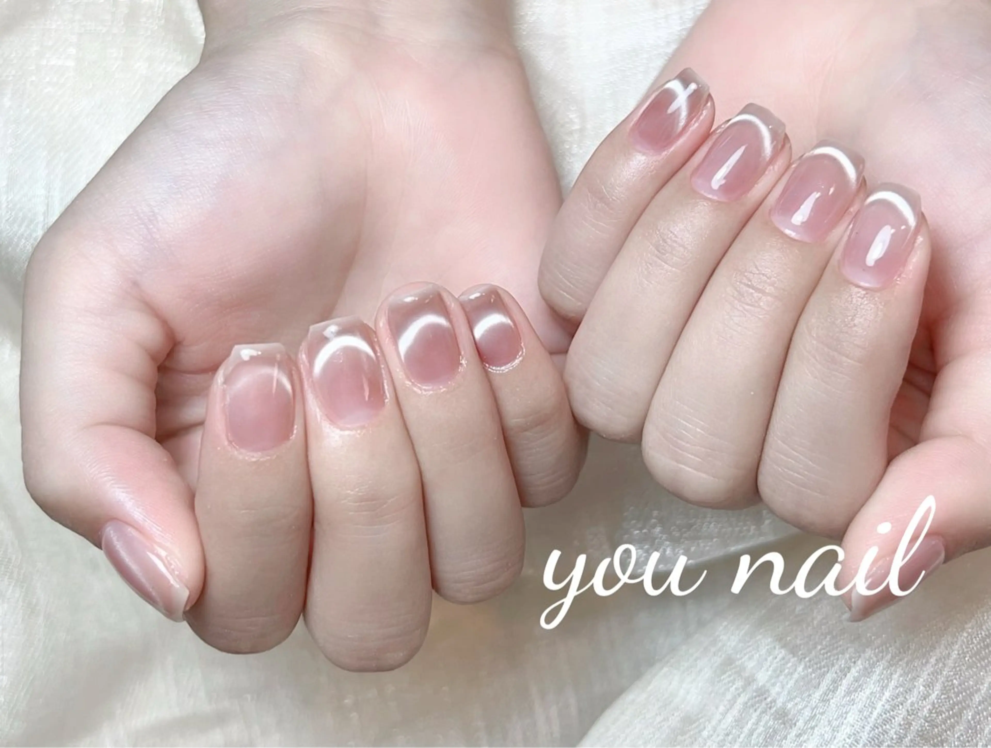 ネイル フレンチネイル マグネットネイル ハンドネイル You nailのネイルデザイン