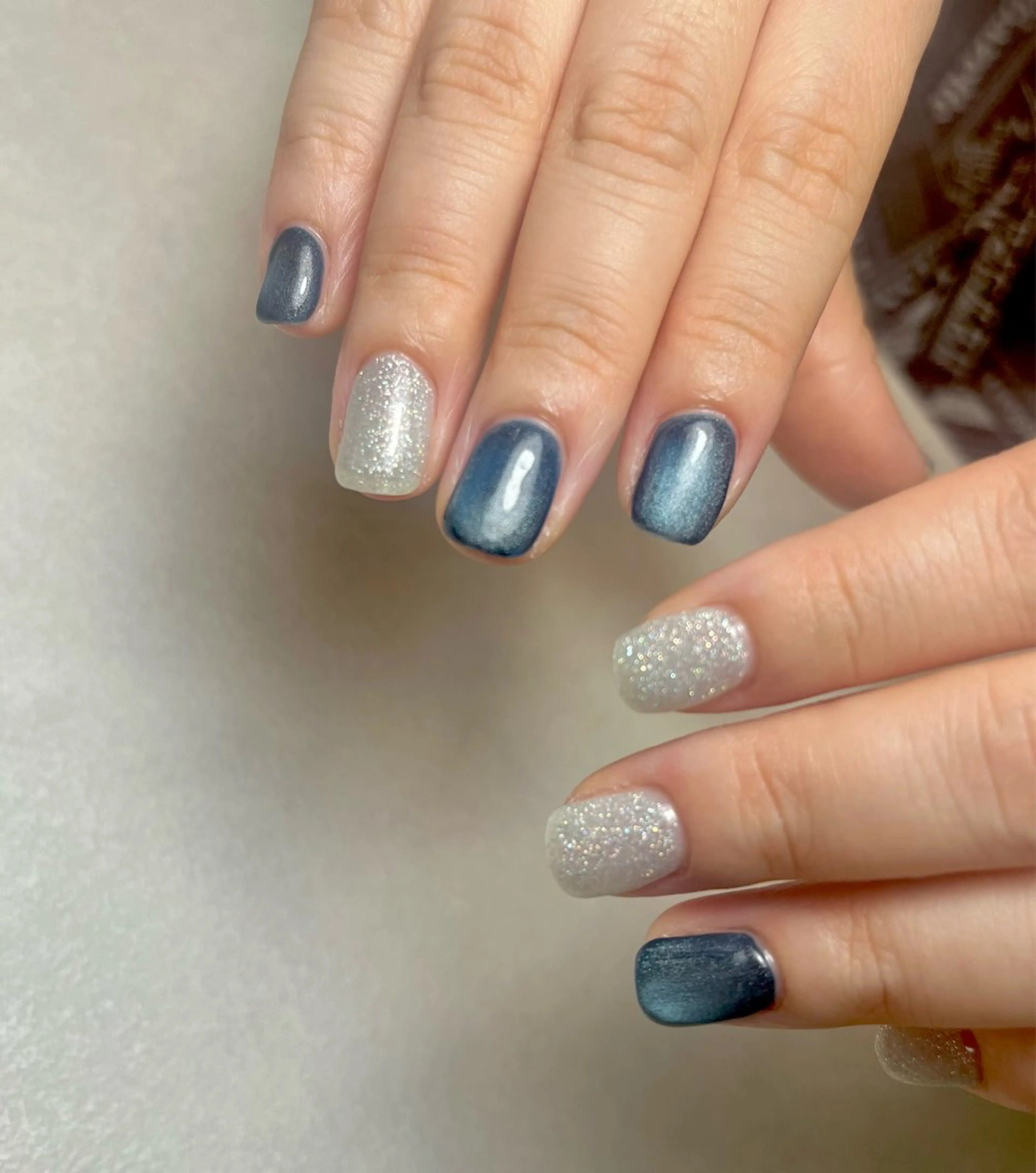 ネイル ラメ(グリッター) マグネットネイル ハンドネイル nail room.のネイルデザイン
