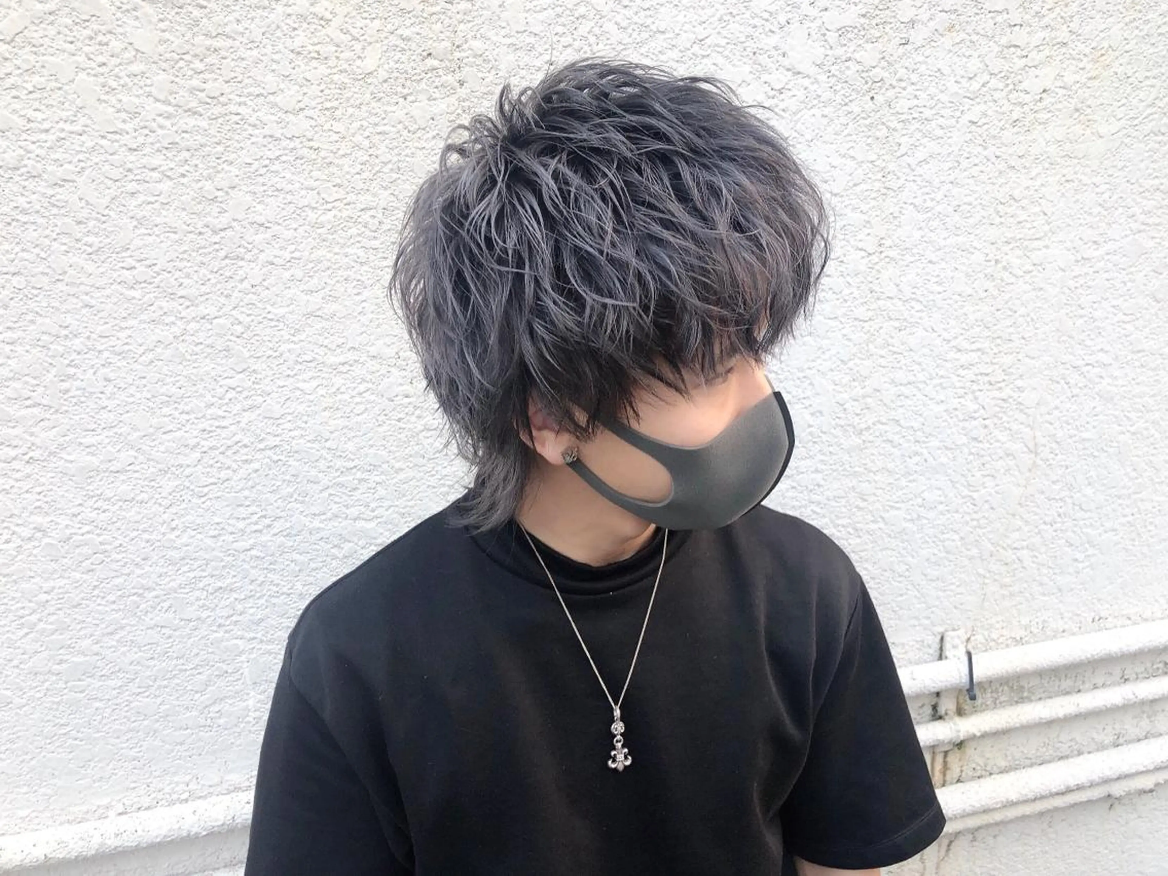 ショート カラー パーマ メンズ メンズバレイヤージュ メンズブリーチ メンズハイライト メンズインナーカラー メンズ韓国風 eir心斎橋店所属・エビスザキレン/メン ズ/心斎橋🌳のヘアスタイル