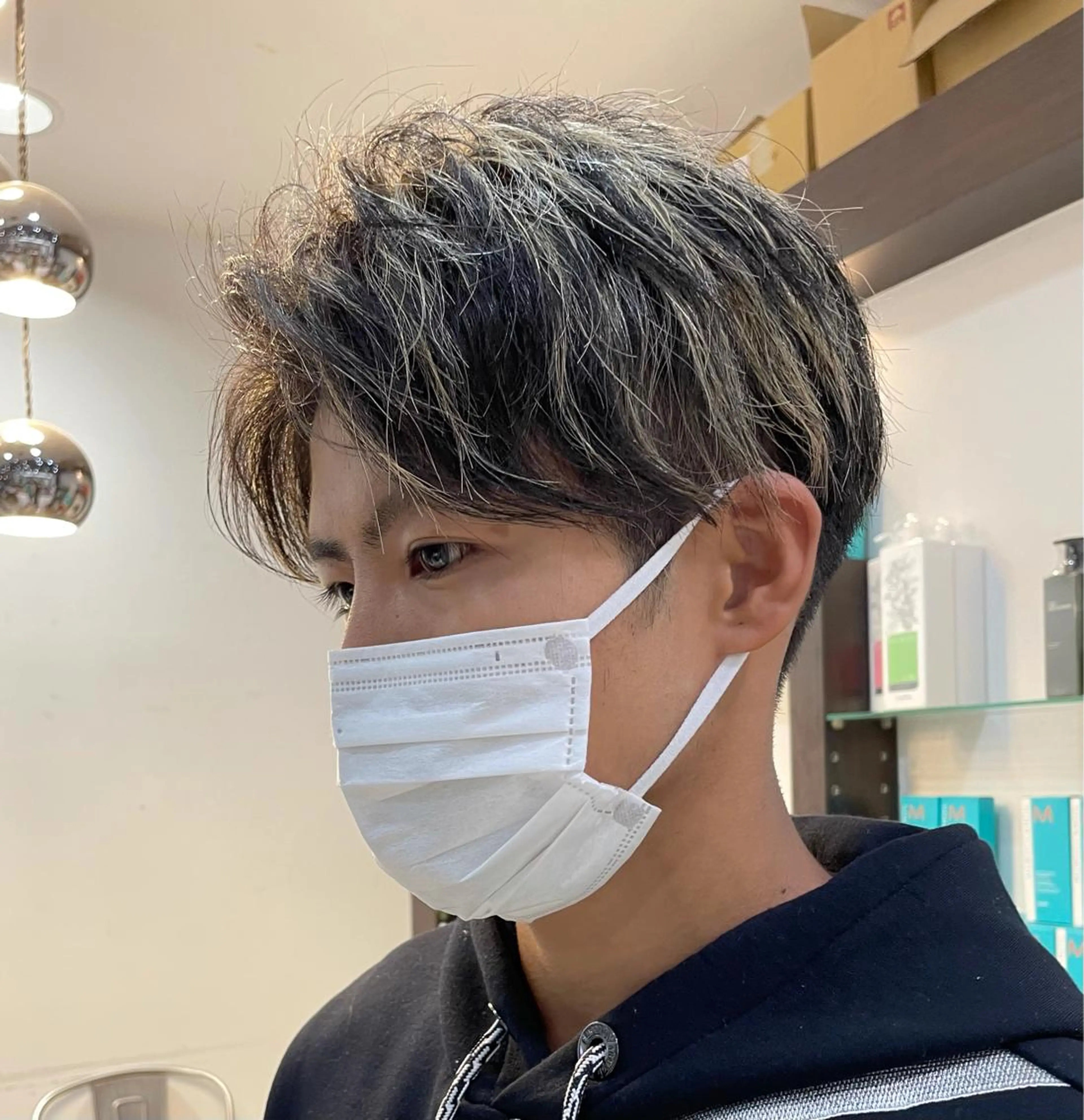 カラー メンズ メンズメッシュ メッシュ メンズ指名no'1 佐藤　亘のヘアスタイル