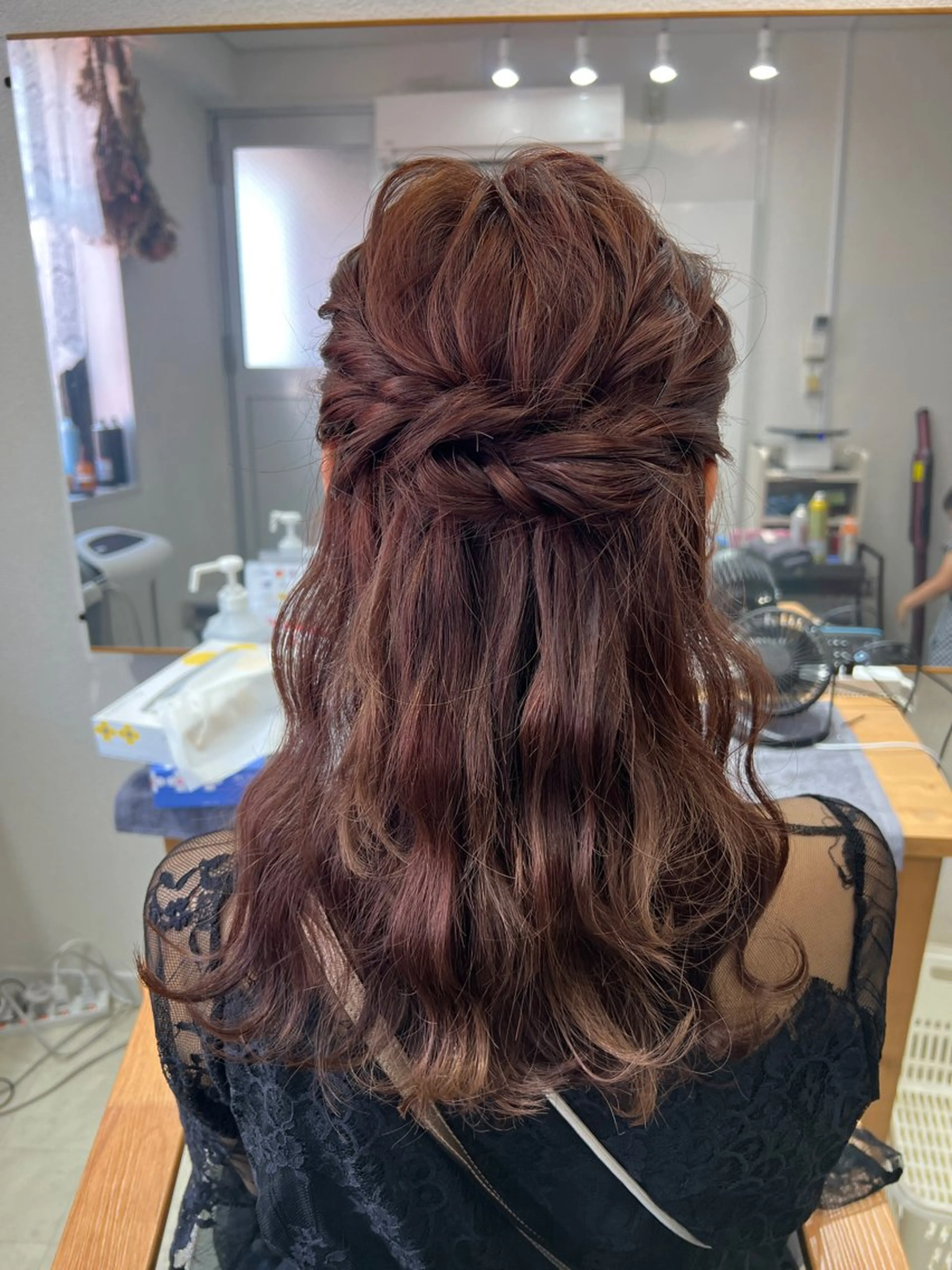 ロング ヘアアレンジ ハーフアップ 山室 敬義のヘアスタイル